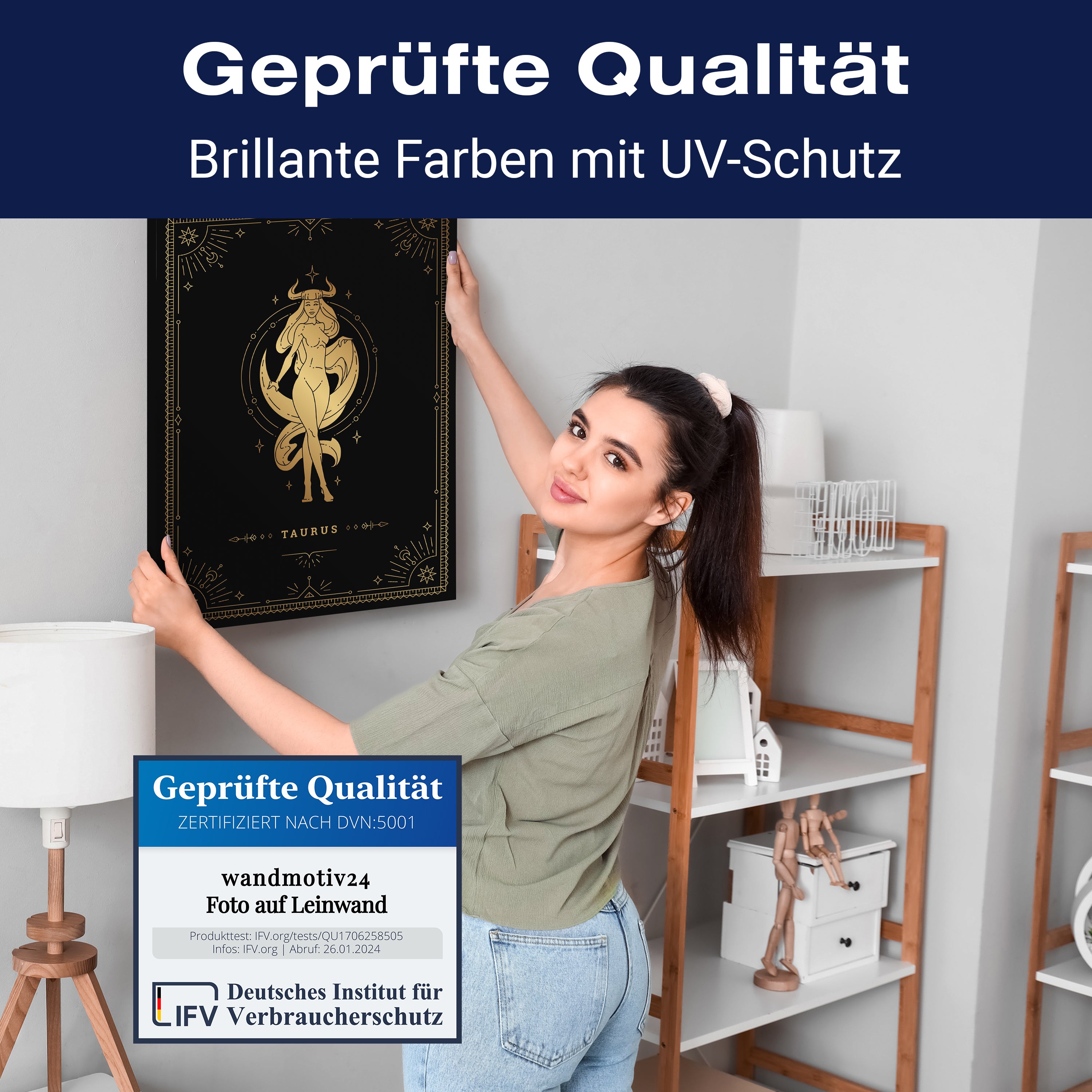 Leinwandbild Sternzeichen, Stier, Hochformat M0726 kaufen - Bild 4 Leinwandbild Sternzeichen, Stier, Hochformat M0726 kaufen - Bild 4