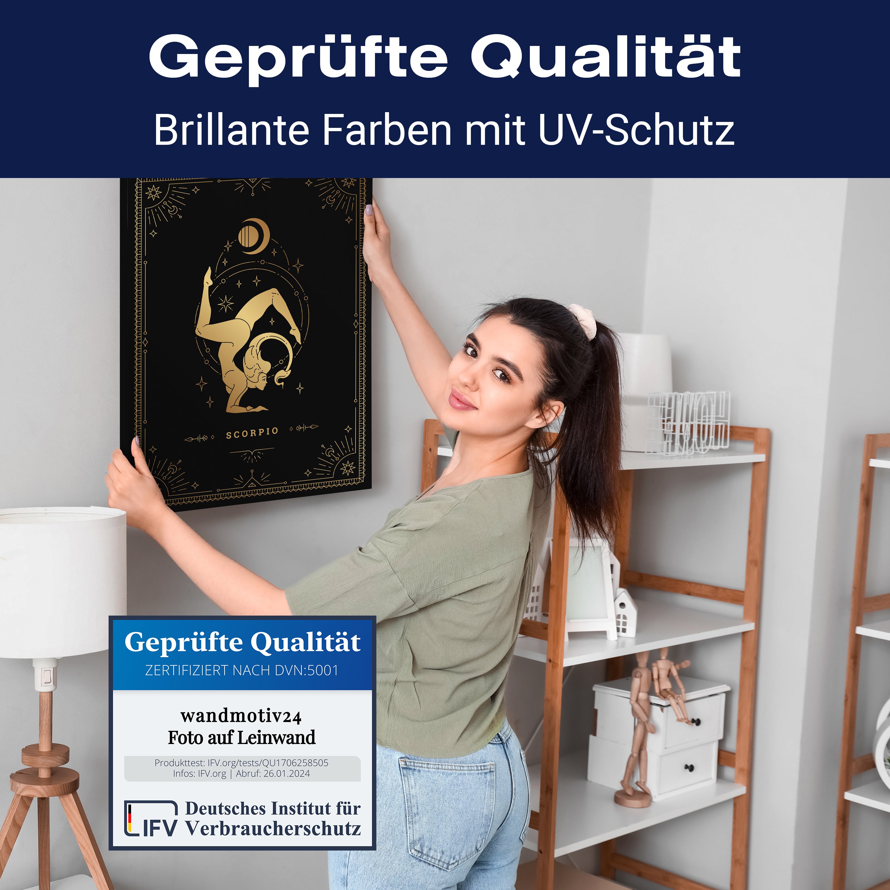 Leinwandbild Sternzeichen, Skorpion, Hochformat M0730 kaufen - Bild 4 Leinwandbild Sternzeichen, Skorpion, Hochformat M0730 kaufen - Bild 4