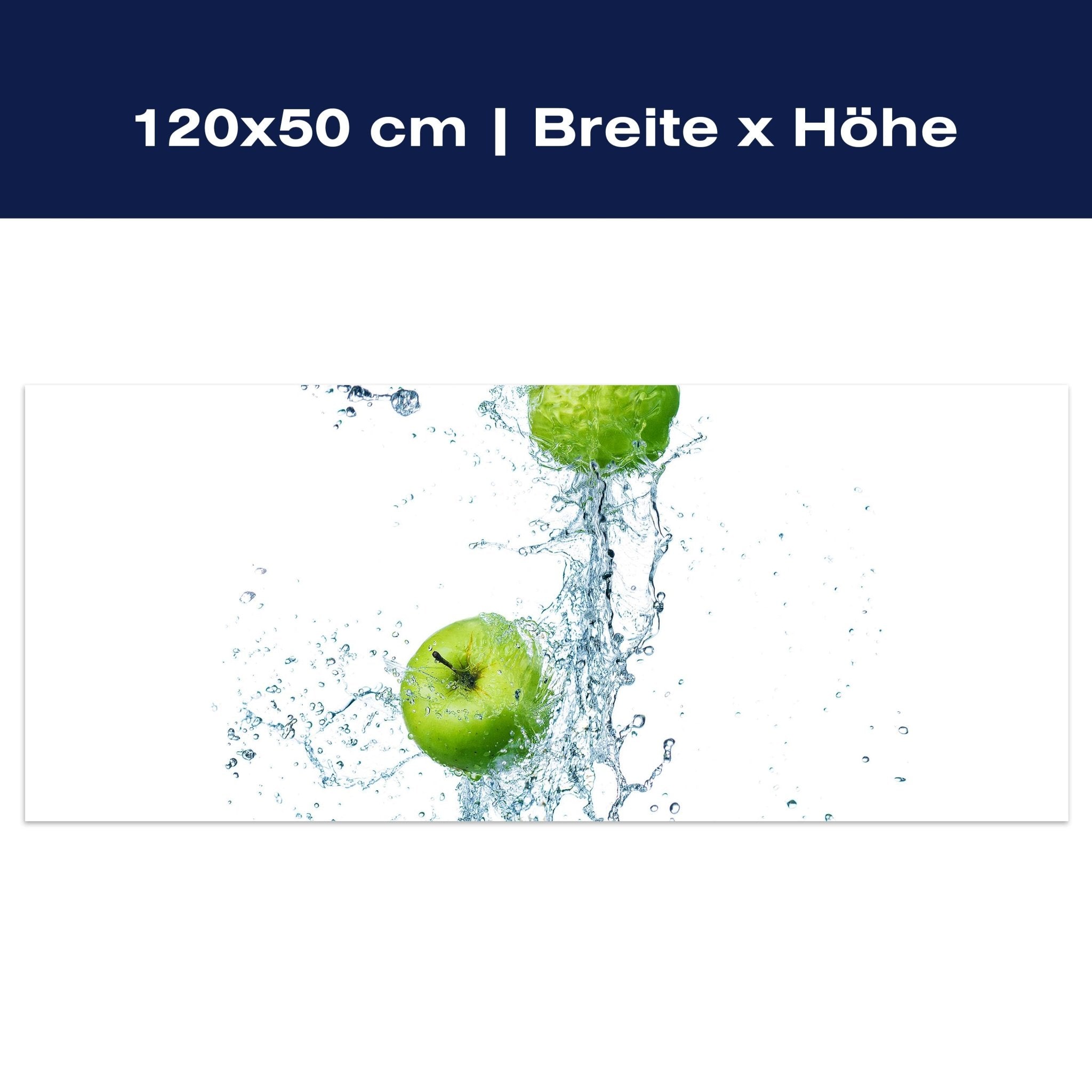 Leinwandbild grüner Apfel M0736 Leinwandbild grüner Apfel M0736
