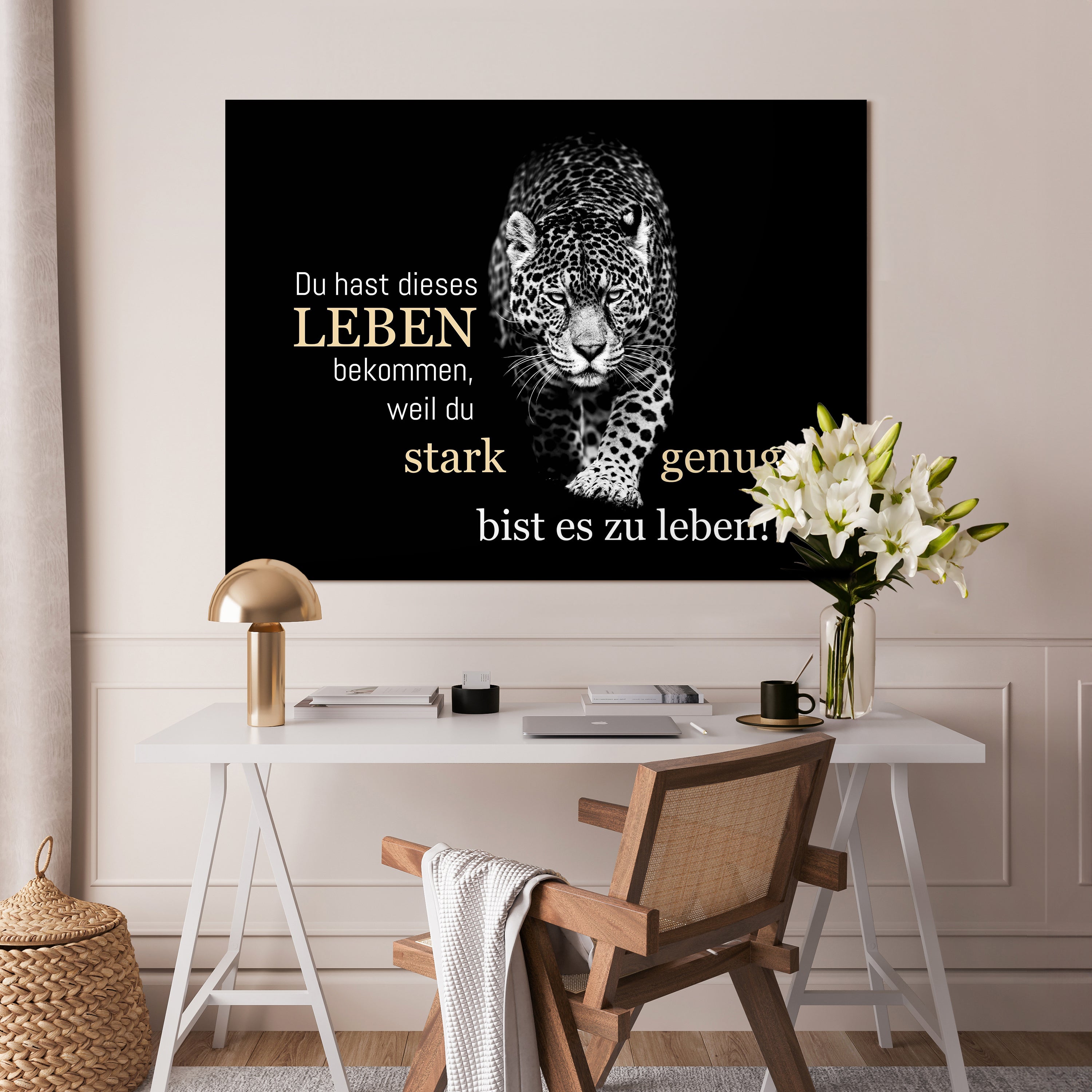 Leinwandbild Spruch Dieses Leben M0736 kaufen - Bild 2 Leinwandbild Spruch Dieses Leben M0736 kaufen - Bild 2