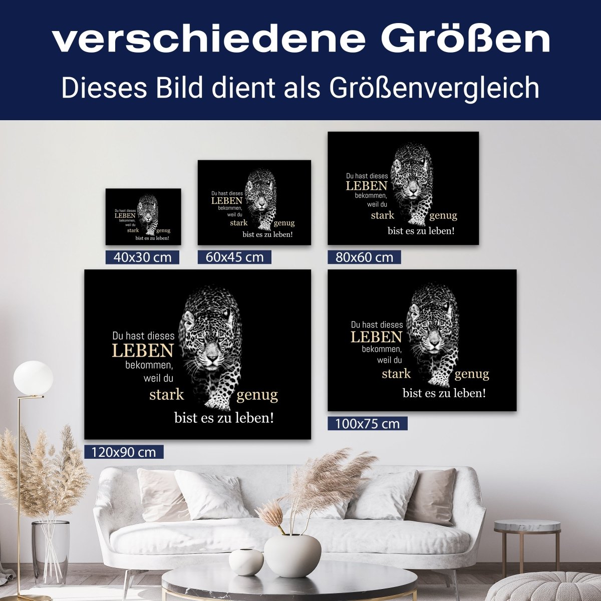 Leinwandbild Spruch Dieses Leben M0736 kaufen - Bild 8