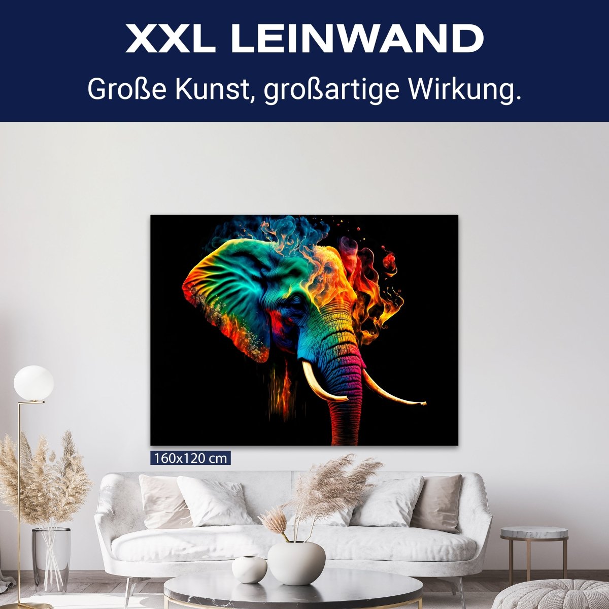 Leinwandbild Digital Art, Elefant, Querformat M0743 kaufen - Bild 9 Leinwandbild Digital Art, Elefant, Querformat M0743 kaufen - Bild 9