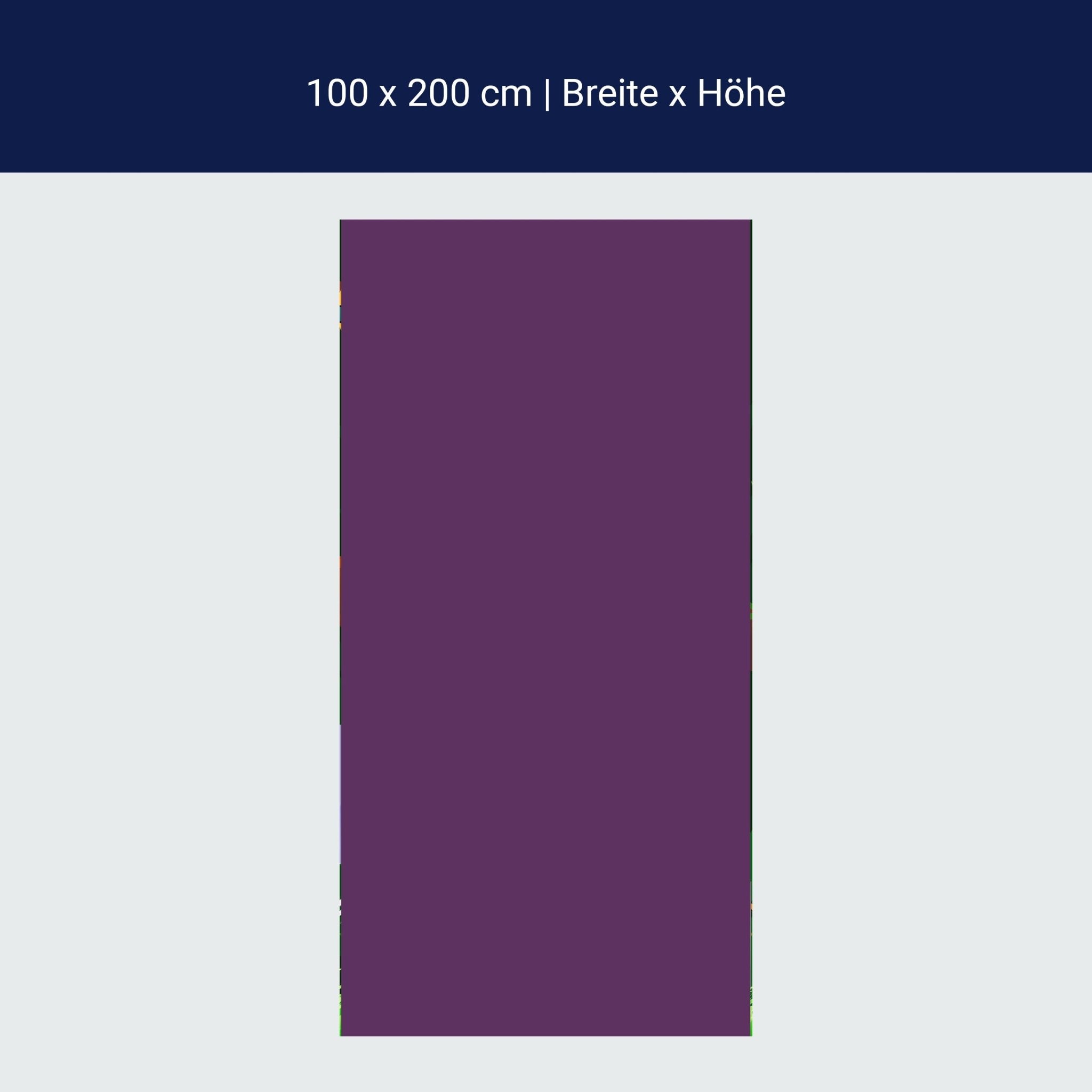 Türtapete einfarbig Violett M0743 Türtapete einfarbig Violett M0743