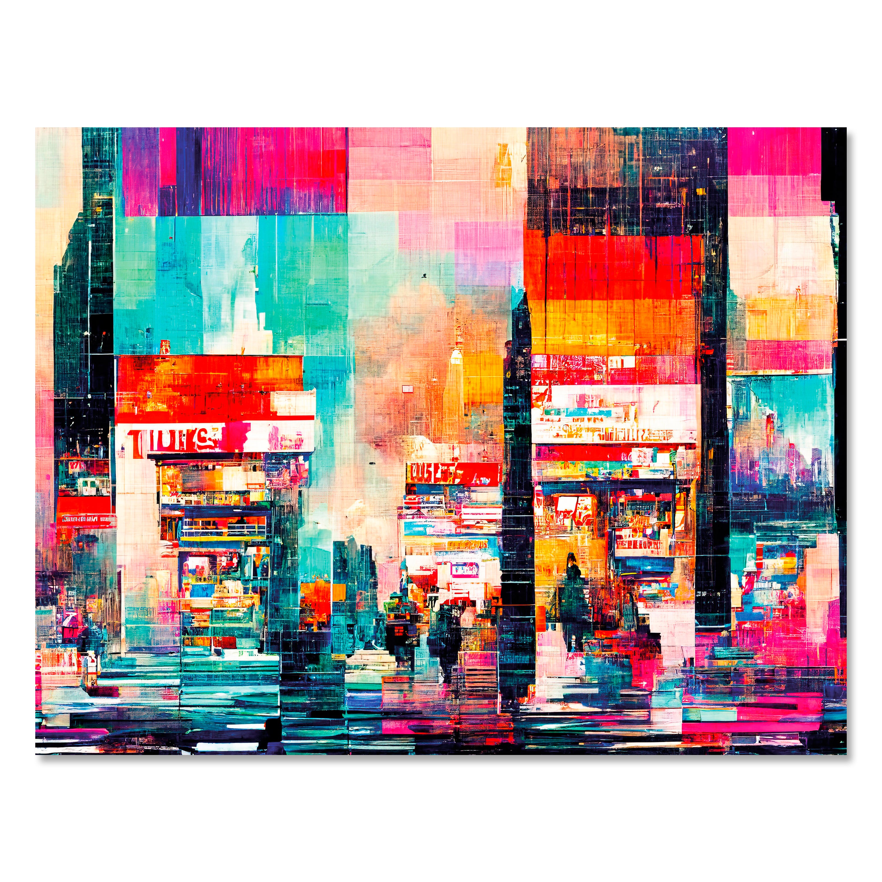 Leinwandbild Kunst und Gemälde, Gebäude Abtrakt, Querformat M0762 kaufen - Bild 1 Leinwandbild Kunst und Gemälde, Gebäude Abtrakt, Querformat M0762 kaufen - Bild 1
