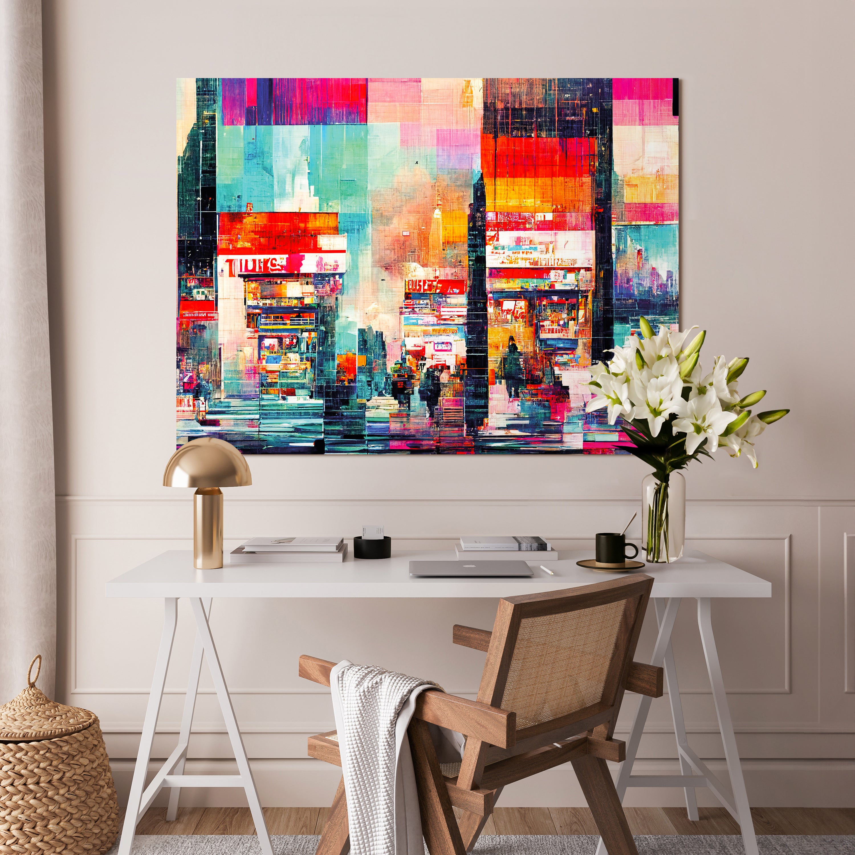 Leinwandbild Kunst und Gemälde, Gebäude Abtrakt, Querformat M0762 kaufen - Bild 2 Leinwandbild Kunst und Gemälde, Gebäude Abtrakt, Querformat M0762 kaufen - Bild 2