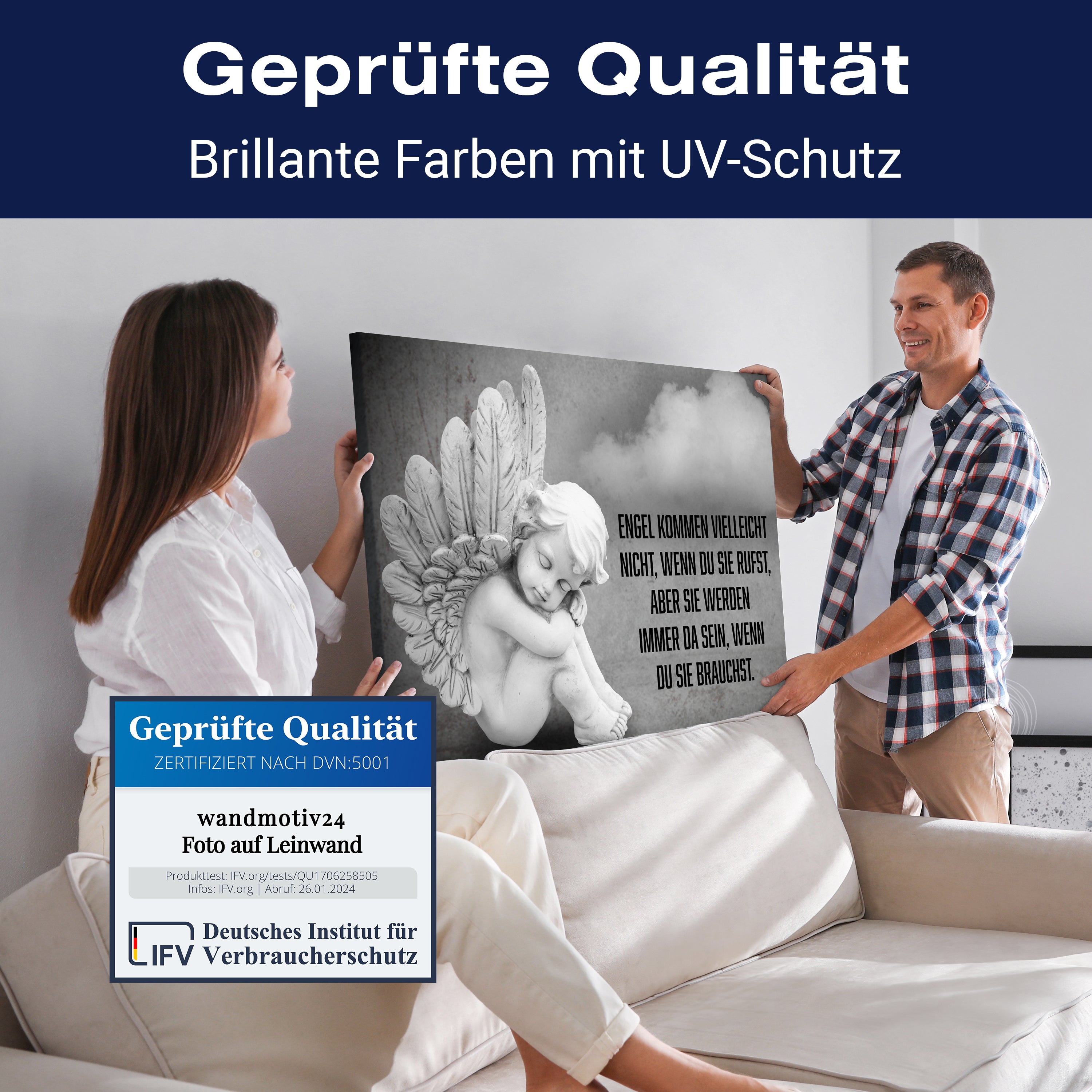 Leinwandbild Sprüche, Engel, Querformat M0766 kaufen - Bild 4 Leinwandbild Sprüche, Engel, Querformat M0766 kaufen - Bild 4