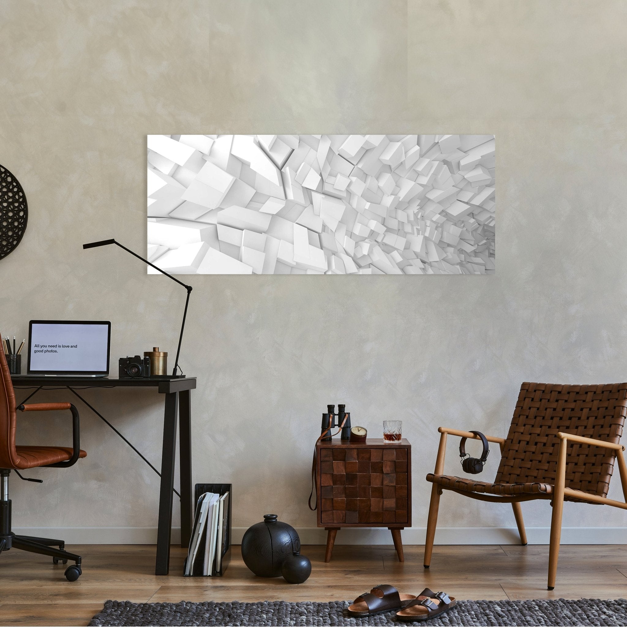 Leinwandbild Innenmuster mit chaotischen Blöcken M0767 kaufen - Bild 2 Leinwandbild Innenmuster mit chaotischen Blöcken M0767 kaufen - Bild 2