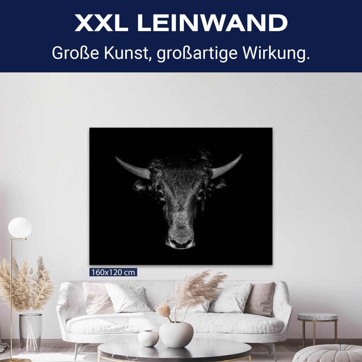 Leinwandbild Kuh, Schwarz Weiß, Querformat M0778 kaufen - Bild 9 Leinwandbild Kuh, Schwarz Weiß, Querformat M0778 kaufen - Bild 9