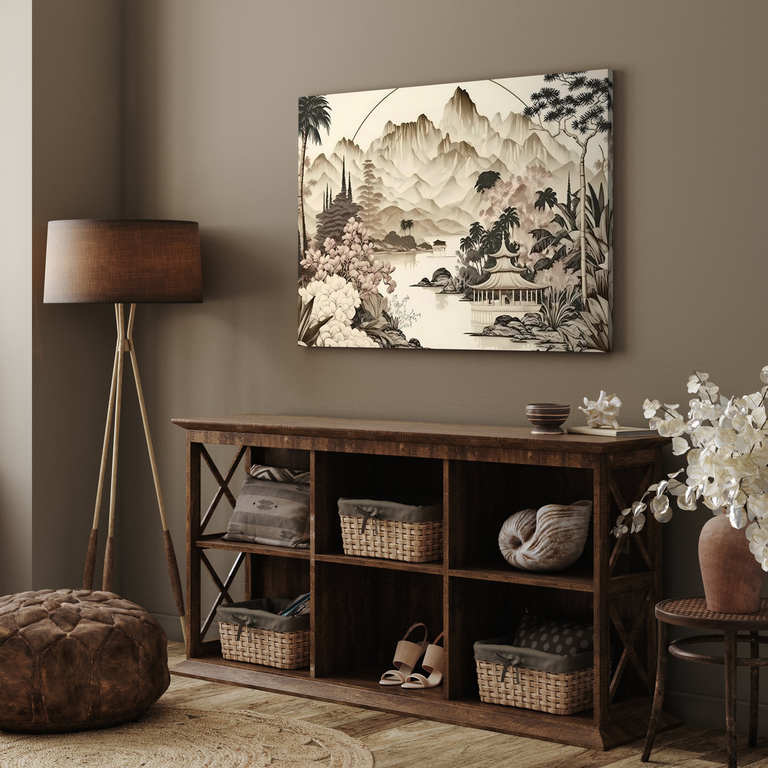 Leinwandbild Chinesische Landschaft, Querformat M0782 kaufen - Bild 3 Leinwandbild Chinesische Landschaft, Querformat M0782 kaufen - Bild 3