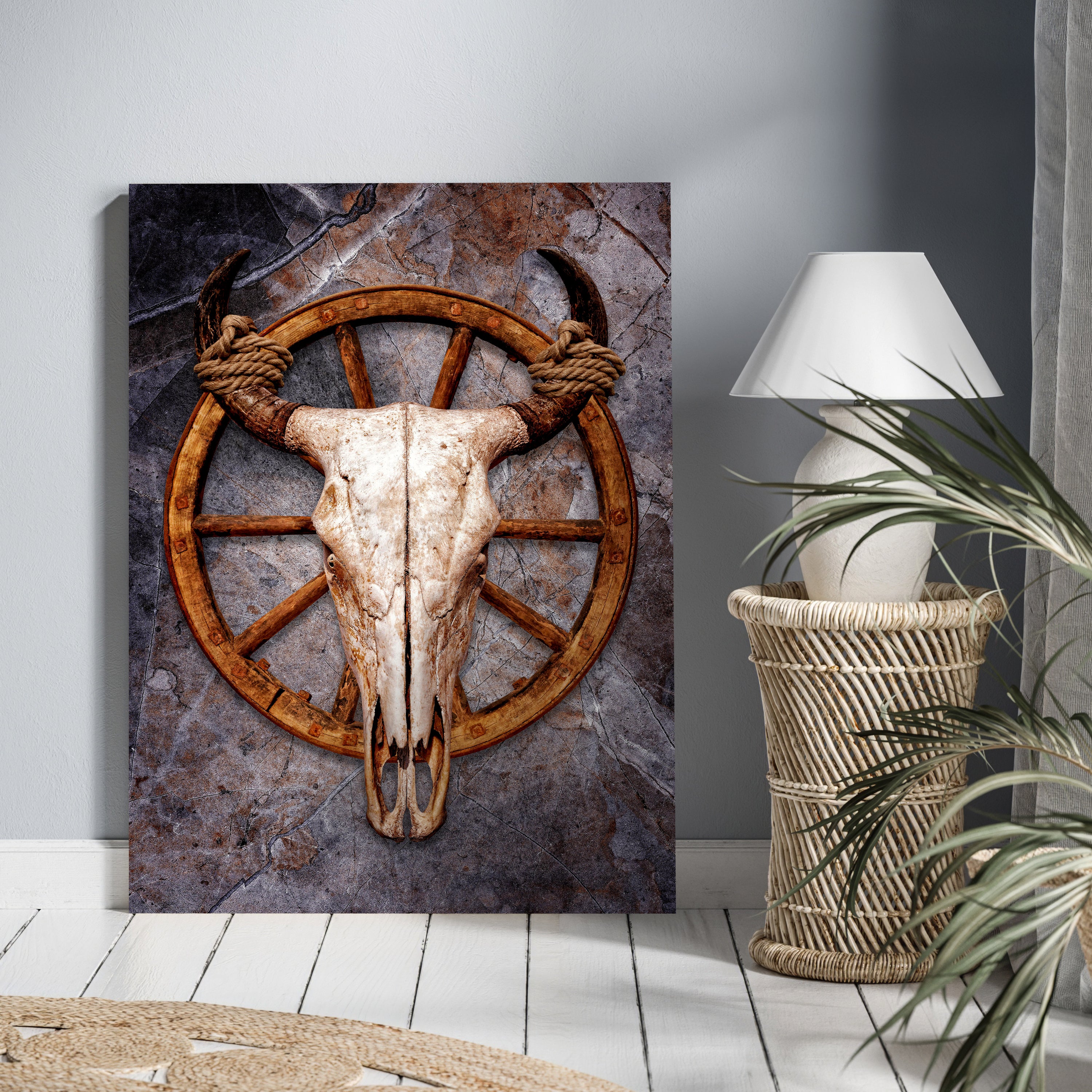 Leinwandbild Stier, Totenkopf, Hochformat M0784 kaufen - Bild 2 Leinwandbild Stier, Totenkopf, Hochformat M0784 kaufen - Bild 2
