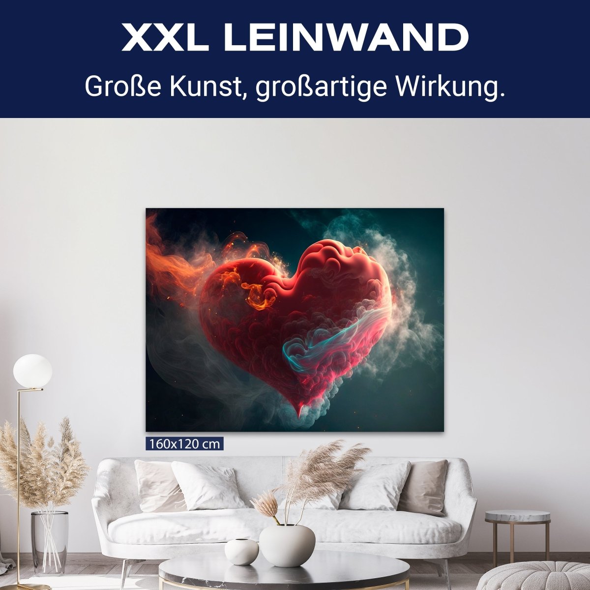 Leinwandbild Herz, Wolken, Querformat M0785 kaufen - Bild 9 Leinwandbild Herz, Wolken, Querformat M0785 kaufen - Bild 9