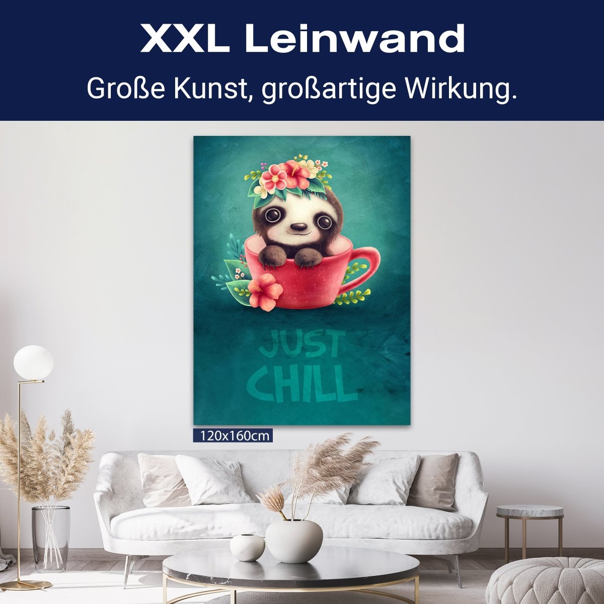 Leinwandbild Spruch Just Chill, Faultier, Hochformat M0792 kaufen - Bild 9 Leinwandbild Spruch Just Chill, Faultier, Hochformat M0792 kaufen - Bild 9