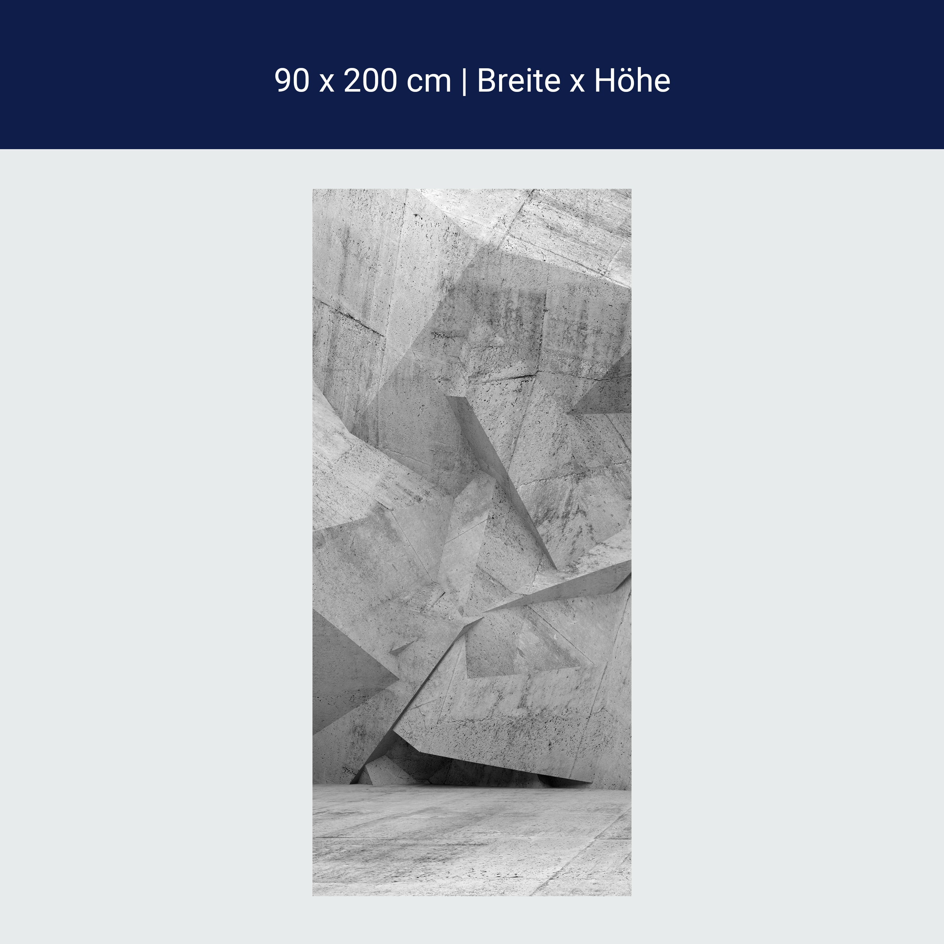 Türtapete Abstraktes Betoninnenraum M0792 Türtapete Abstraktes Betoninnenraum M0792