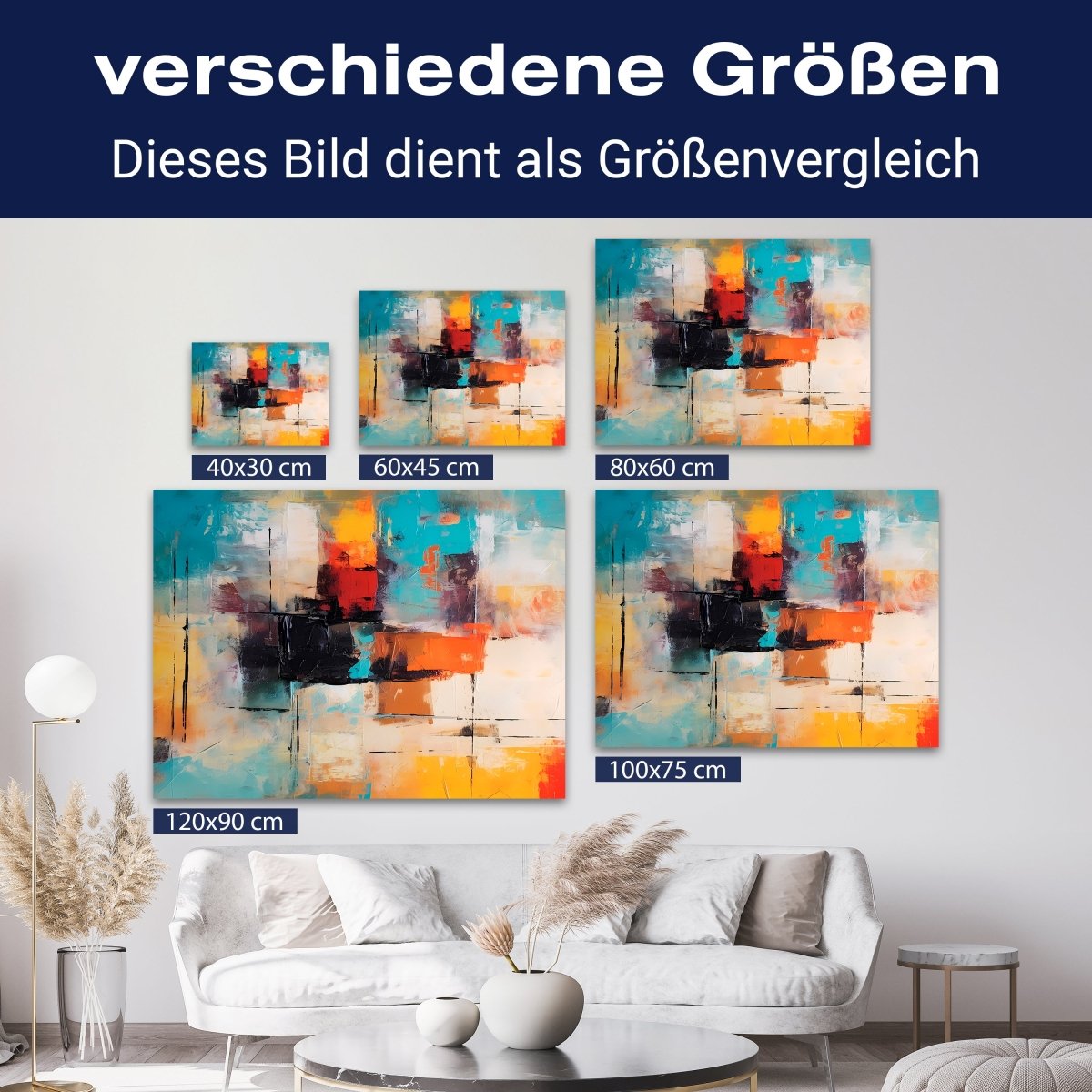Leinwandbild Malerei, abstrakt, Querformat M0798 kaufen - Bild 8 Leinwandbild Malerei, abstrakt, Querformat M0798 kaufen - Bild 8
