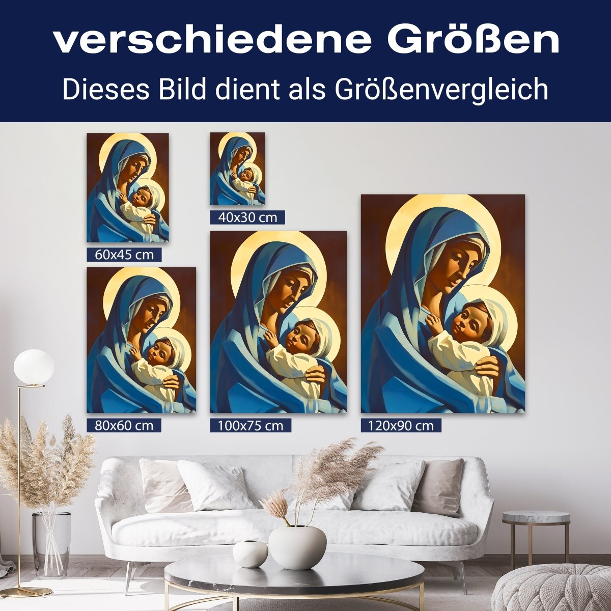 Leinwandbild Malerei, Maria, Hochformat M0800 kaufen - Bild 8 Leinwandbild Malerei, Maria, Hochformat M0800 kaufen - Bild 8