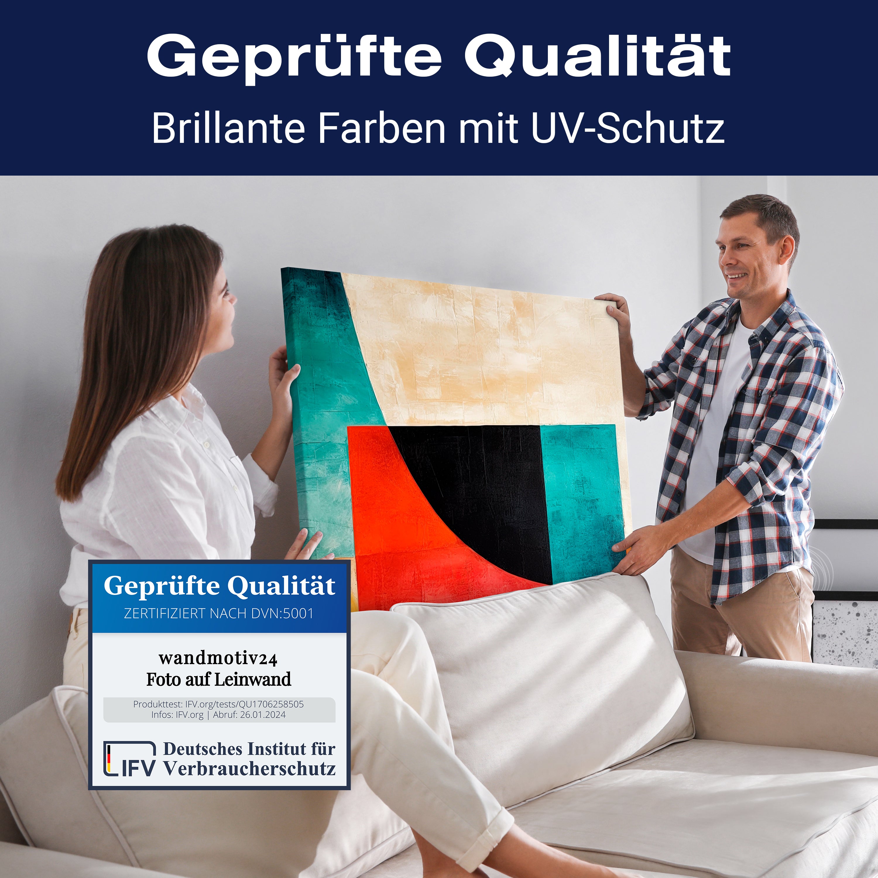 Leinwandbild Malerei, abstrakt, Querformat M0801 kaufen - Bild 4 Leinwandbild Malerei, abstrakt, Querformat M0801 kaufen - Bild 4