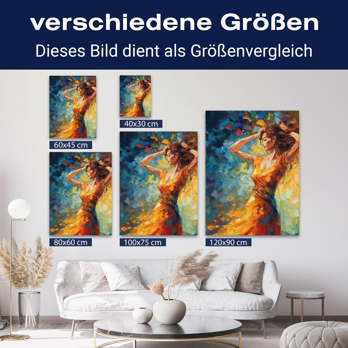 Leinwandbild Malerei, Frau, Hochformat M0802 kaufen - Bild 8 Leinwandbild Malerei, Frau, Hochformat M0802 kaufen - Bild 8