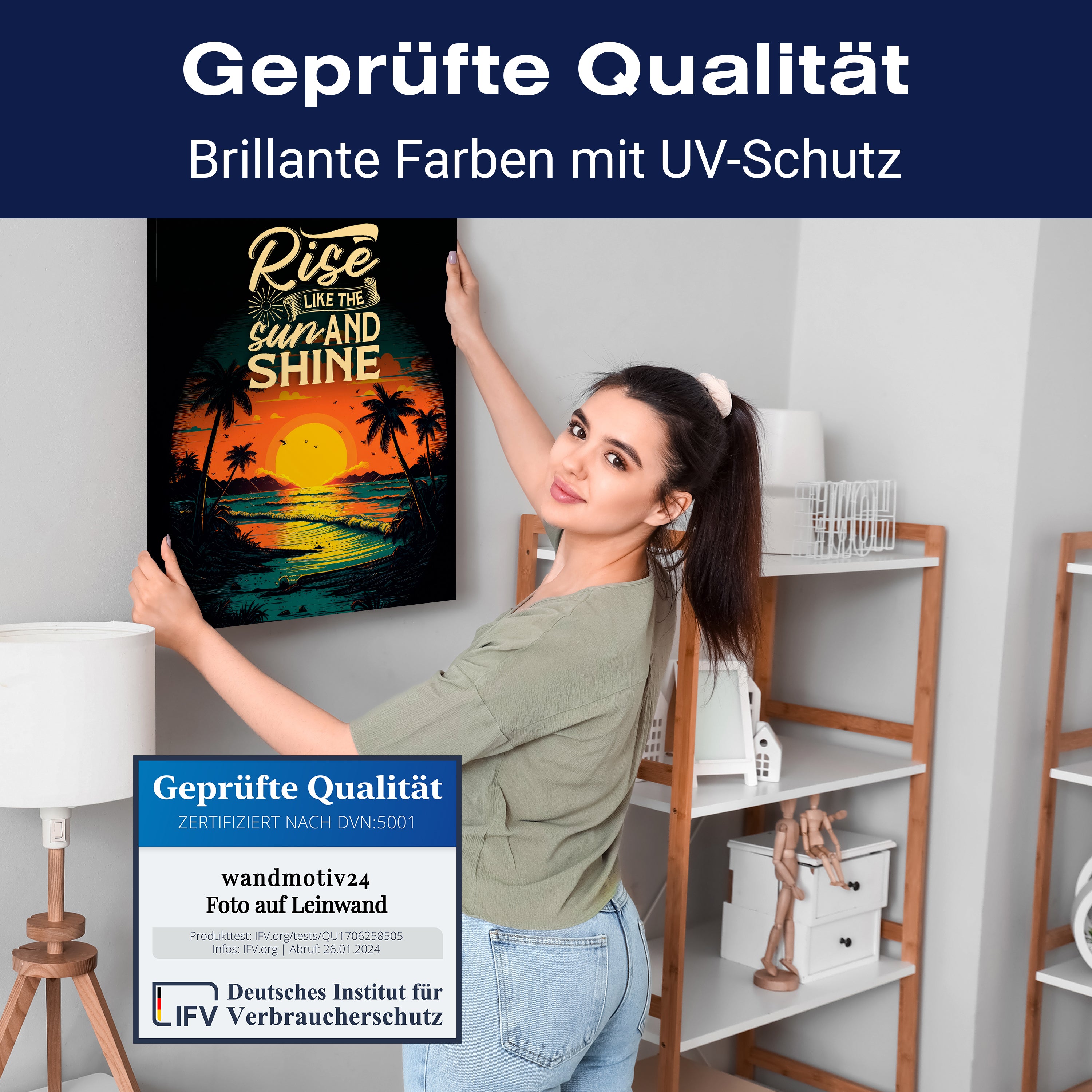 Leinwandbild Strand, Spruch, Hochformat M0808 kaufen - Bild 4 Leinwandbild Strand, Spruch, Hochformat M0808 kaufen - Bild 4