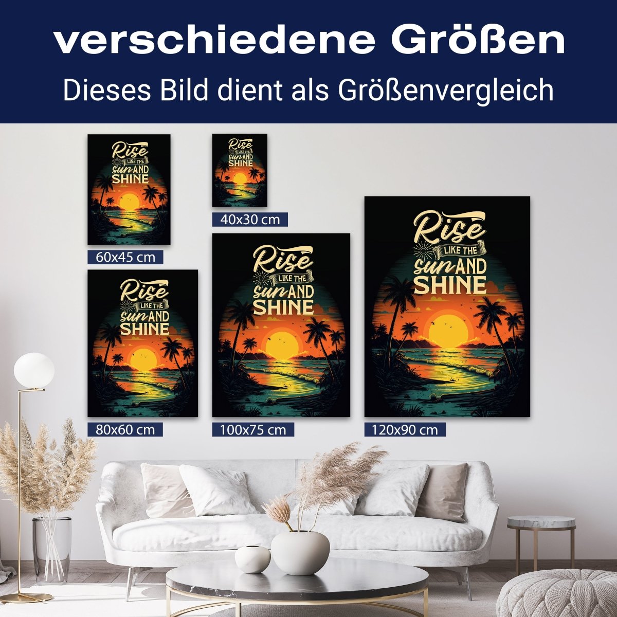 Leinwandbild Strand, Spruch, Hochformat M0808 kaufen - Bild 8 Leinwandbild Strand, Spruch, Hochformat M0808 kaufen - Bild 8