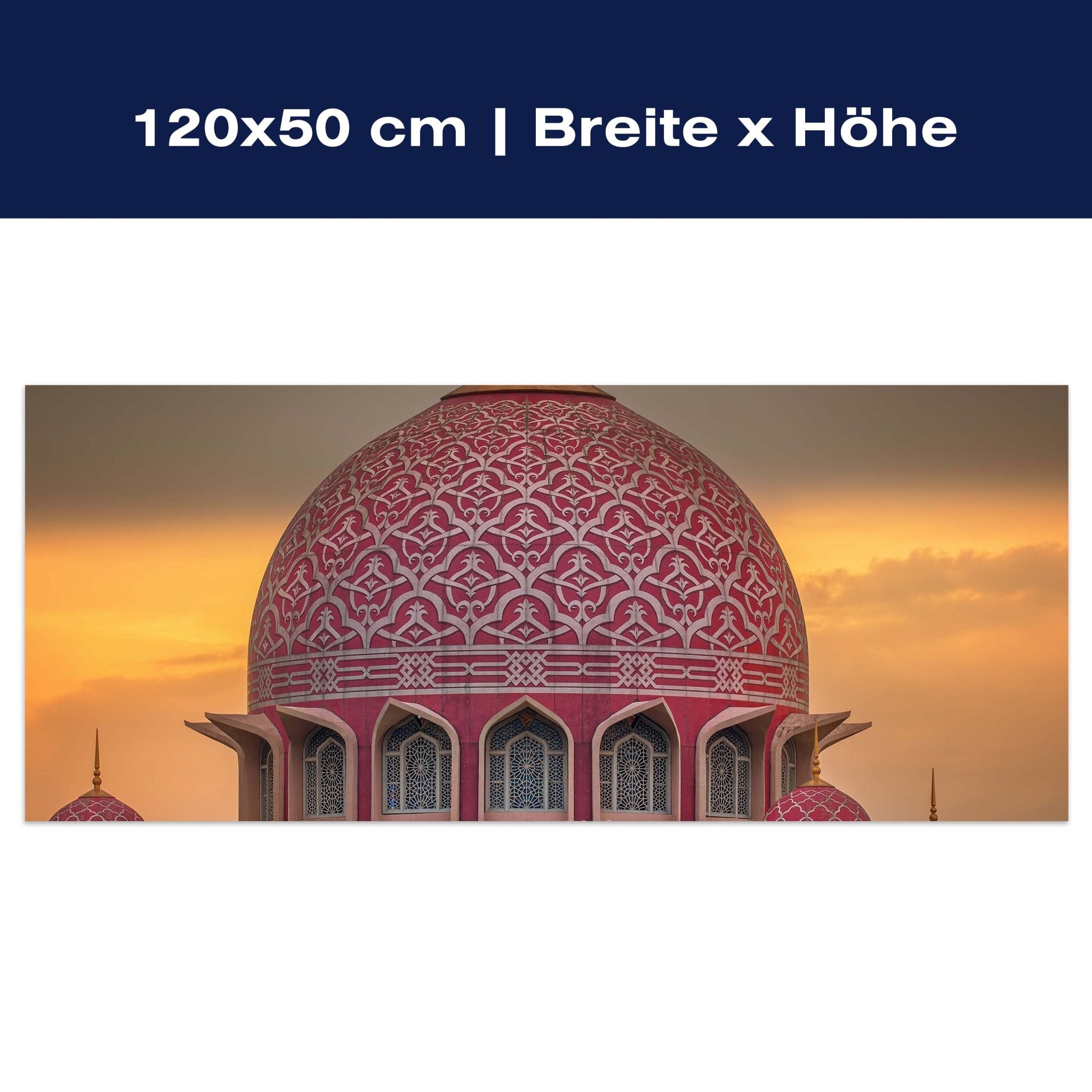 Leinwandbild Sonnenuntergang über Putrajaya-Moschee, Malaysia M0815 Leinwandbild Sonnenuntergang über Putrajaya-Moschee, Malaysia M0815