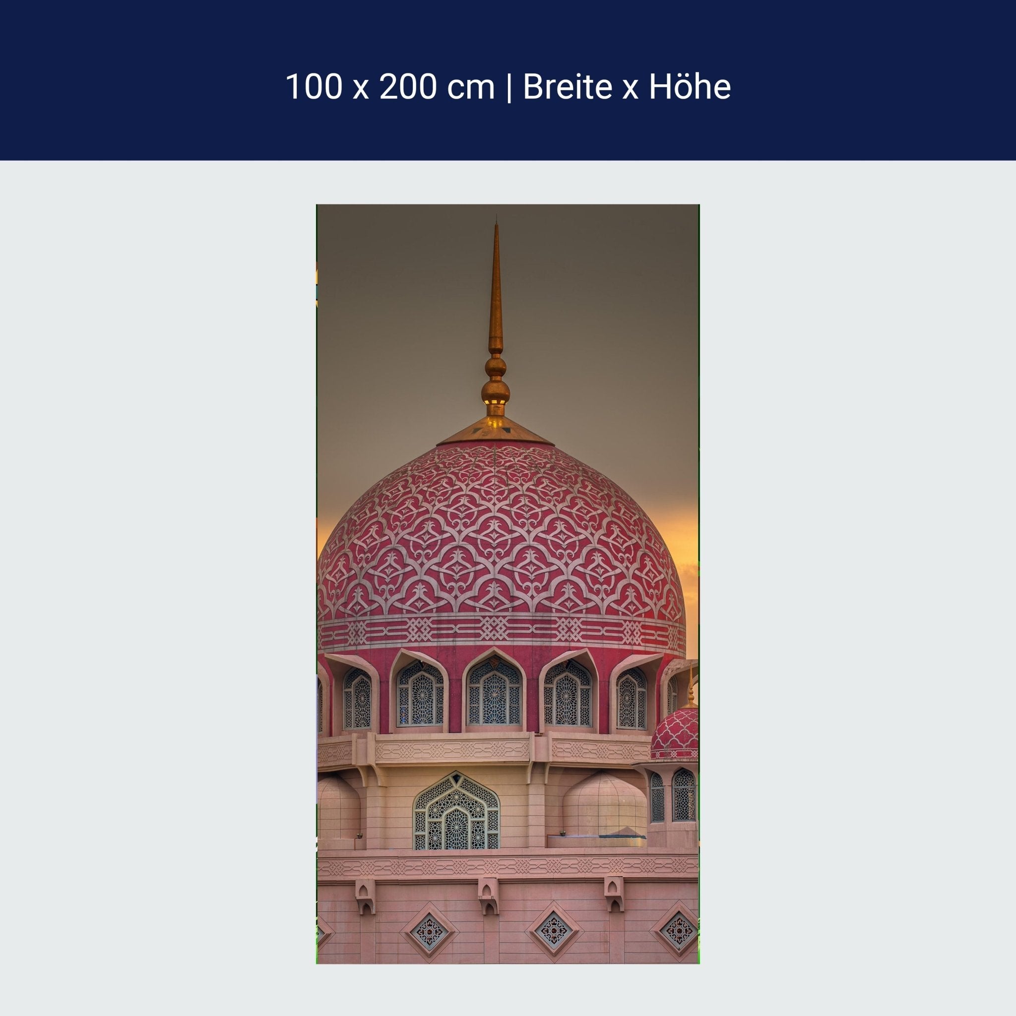 Türtapete Sonnenuntergang über Putrajaya-Moschee, Malaysia M0815 Türtapete Sonnenuntergang über Putrajaya-Moschee, Malaysia M0815