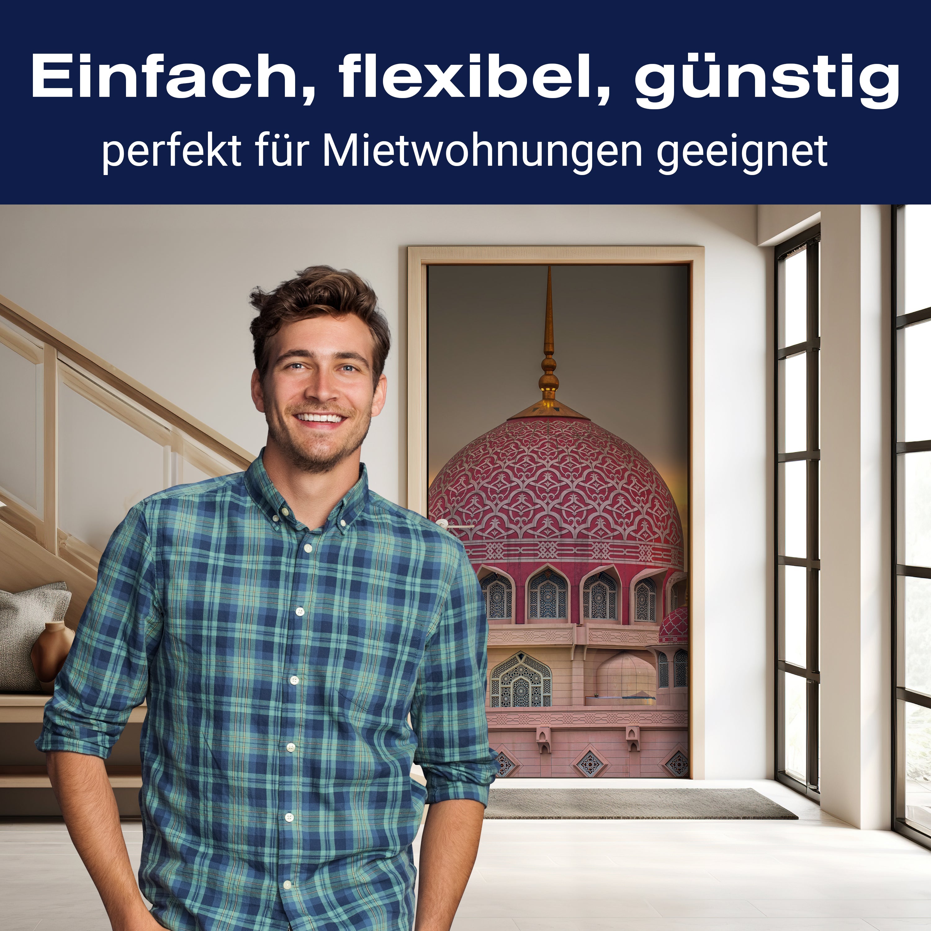 Türtapete Sonnenuntergang über Putrajaya-Moschee, Malaysia M0815 - Bild 3 Türtapete Sonnenuntergang über Putrajaya-Moschee, Malaysia M0815 - Bild 3