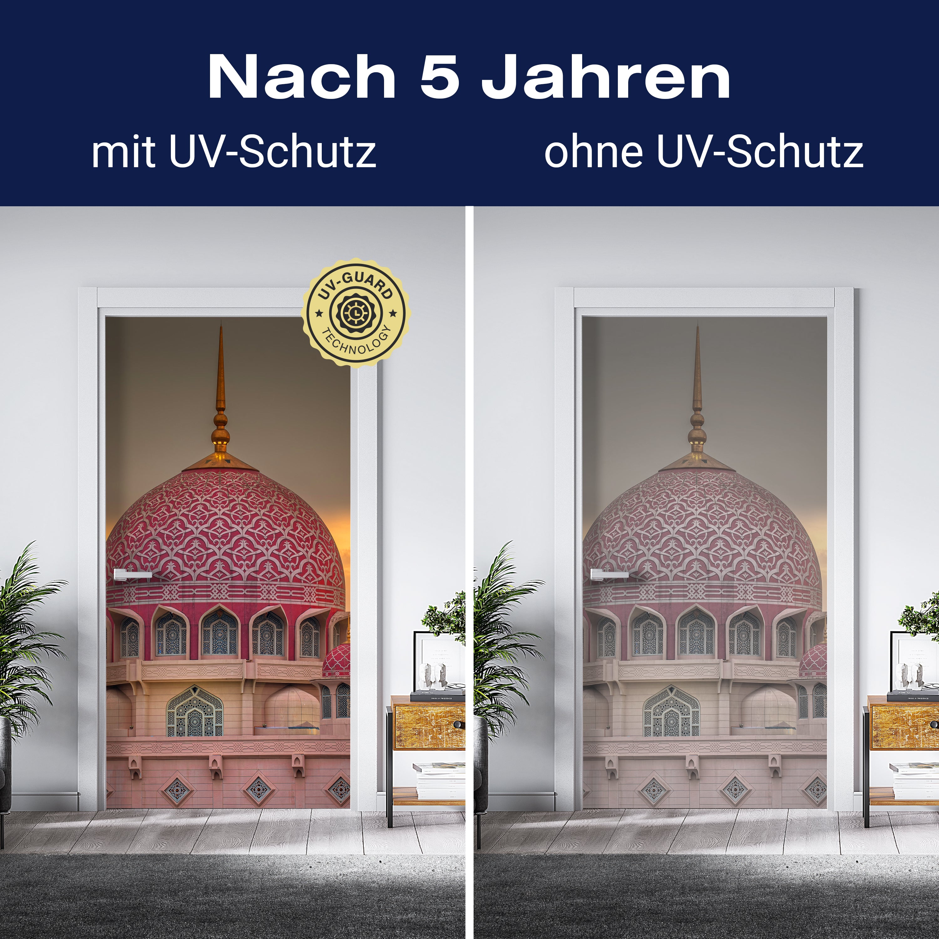 Türtapete Sonnenuntergang über Putrajaya-Moschee, Malaysia M0815 - Bild 4 Türtapete Sonnenuntergang über Putrajaya-Moschee, Malaysia M0815 - Bild 4