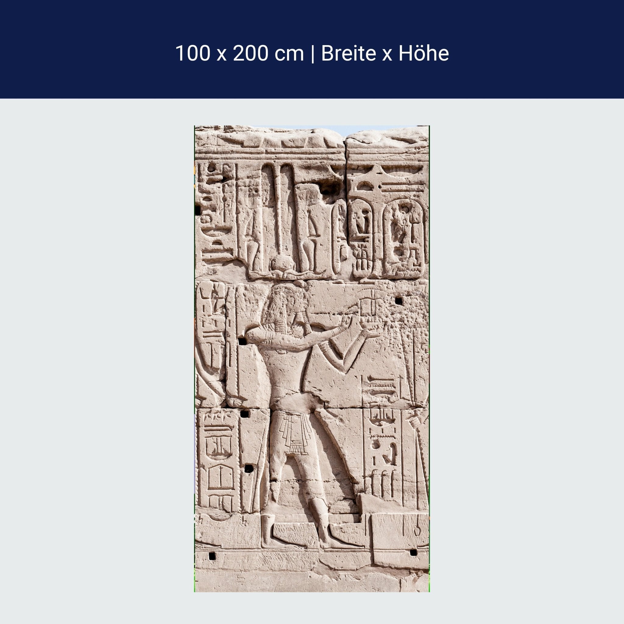 Türtapete Hieroglyphenschnitzereien an der Wand M0817 Türtapete Hieroglyphenschnitzereien an der Wand M0817