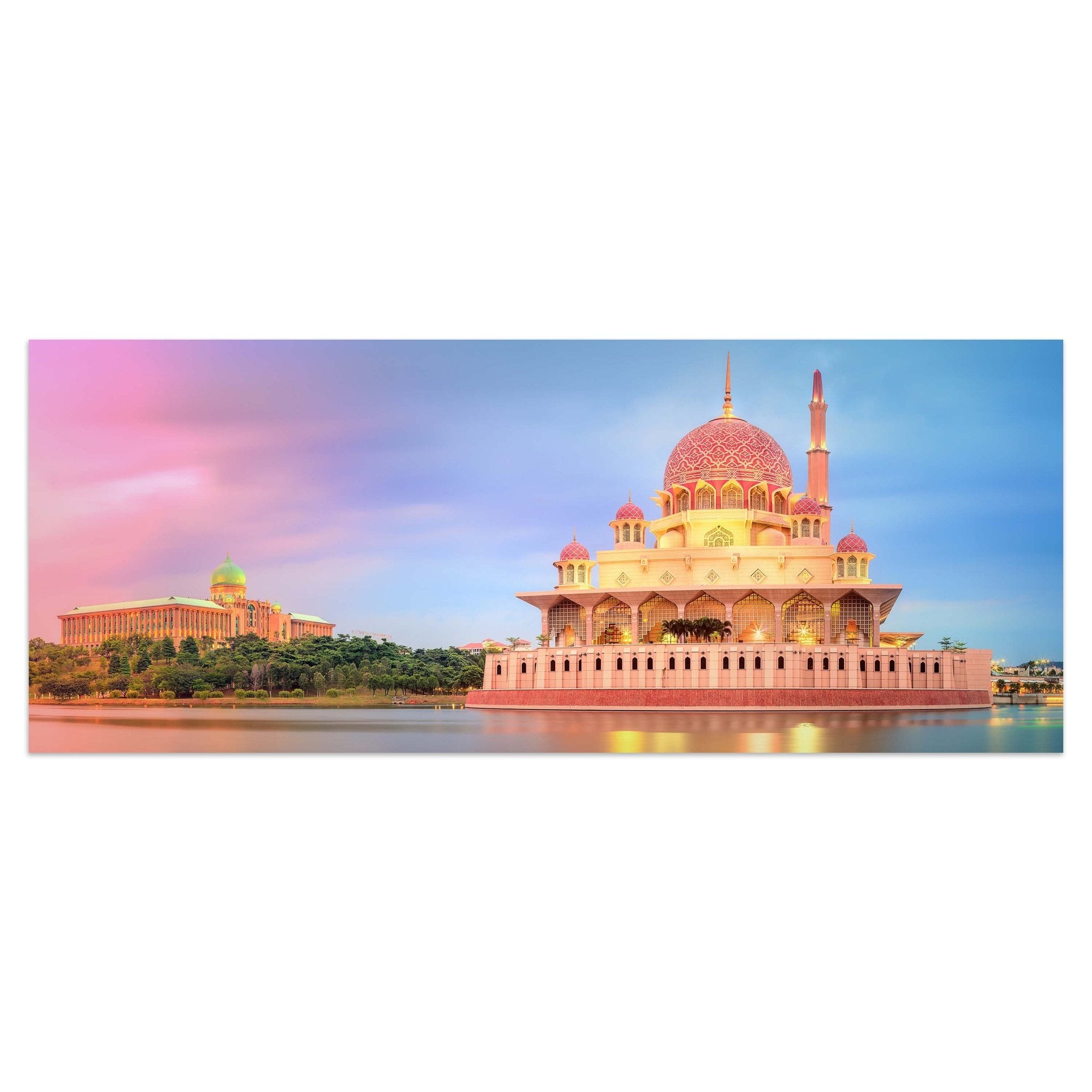 Leinwandbild Sonnenuntergang über Putrajaya-Moschee M0819 kaufen - Bild 1