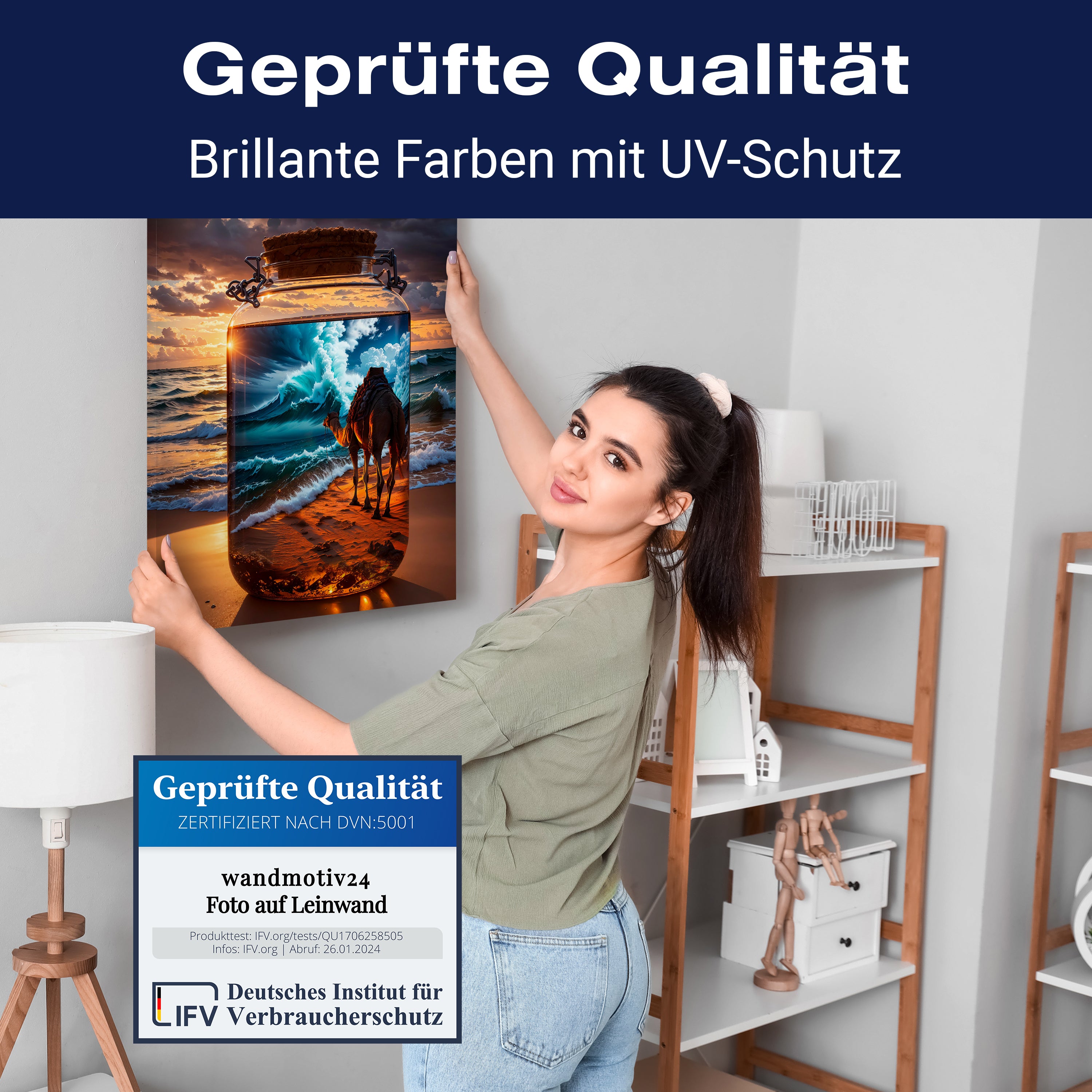 Leinwandbild Meer, Wasser, Flasche, Kamel M0823 kaufen - Bild 4 Leinwandbild Meer, Wasser, Flasche, Kamel M0823 kaufen - Bild 4