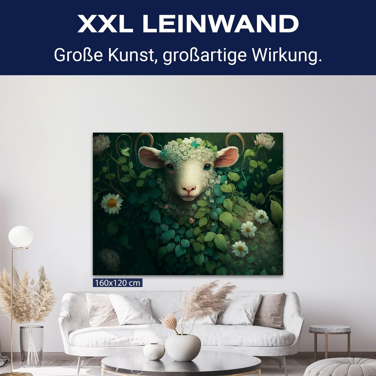 Leinwandbild Schaf, Digital Art, Querformat M0824 kaufen - Bild 9