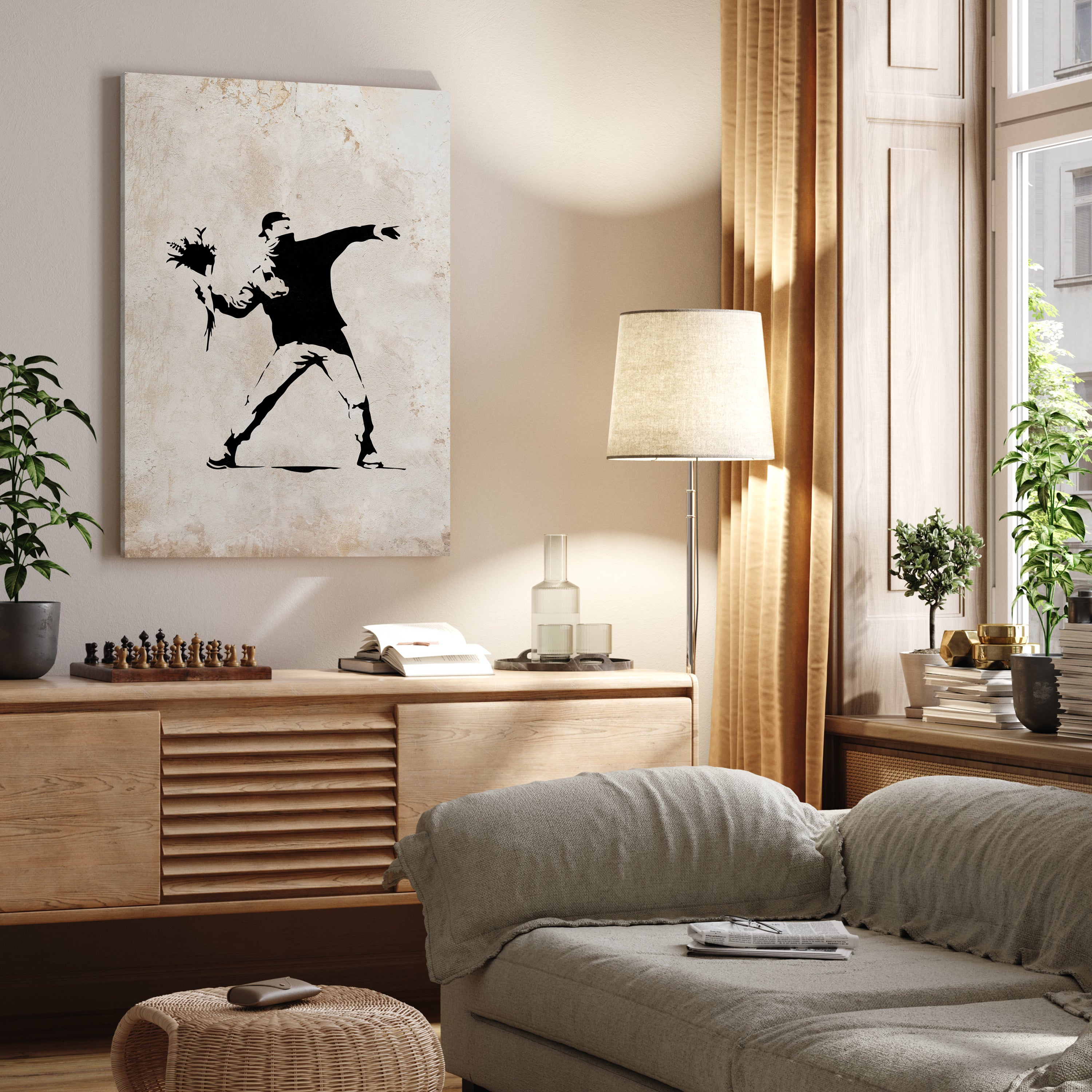 Leinwandbild Banksy Street Art M0830 kaufen - Bild 2 Leinwandbild Banksy Street Art M0830 kaufen - Bild 2