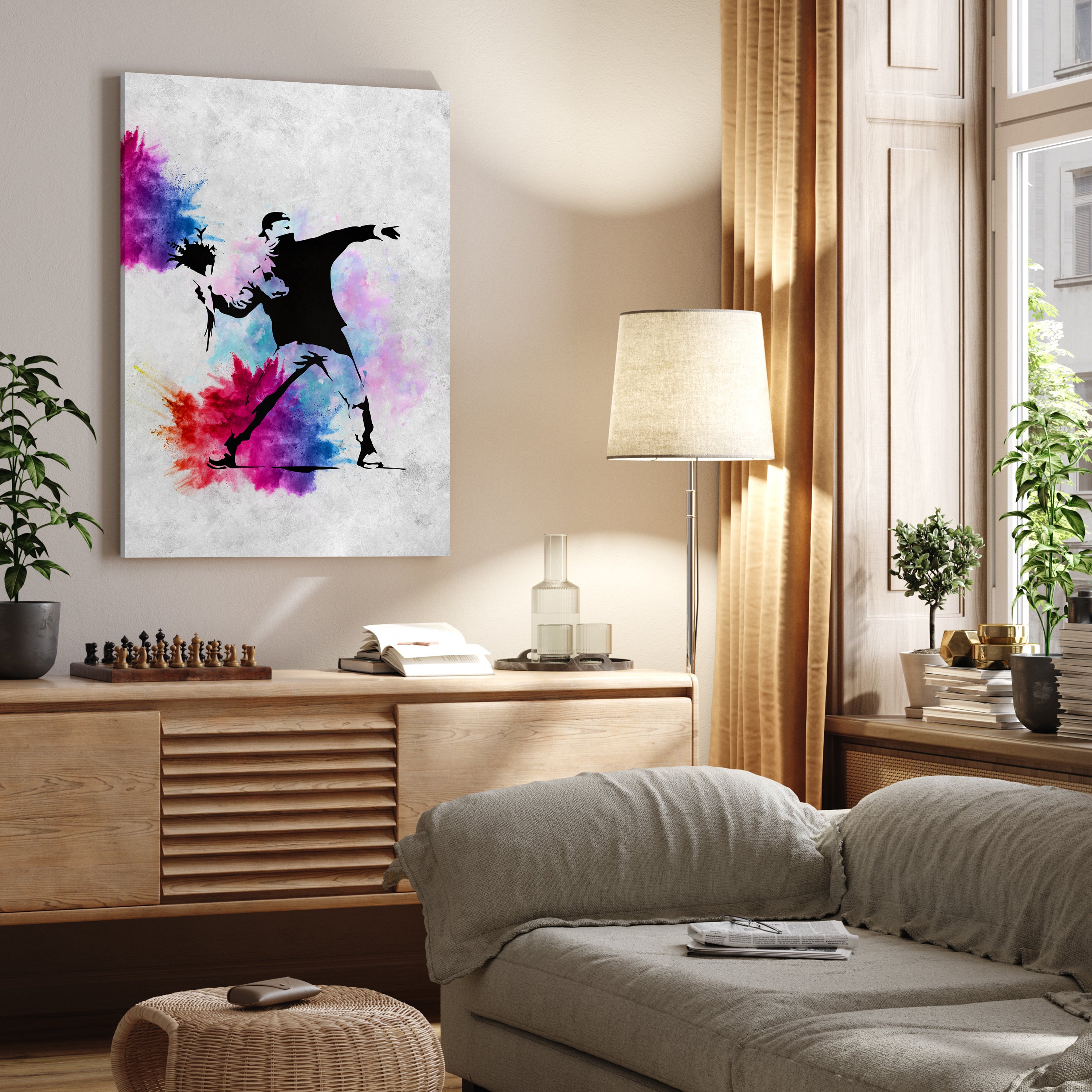 Leinwandbild Banksy Street Art M0833 kaufen - Bild 2 Leinwandbild Banksy Street Art M0833 kaufen - Bild 2