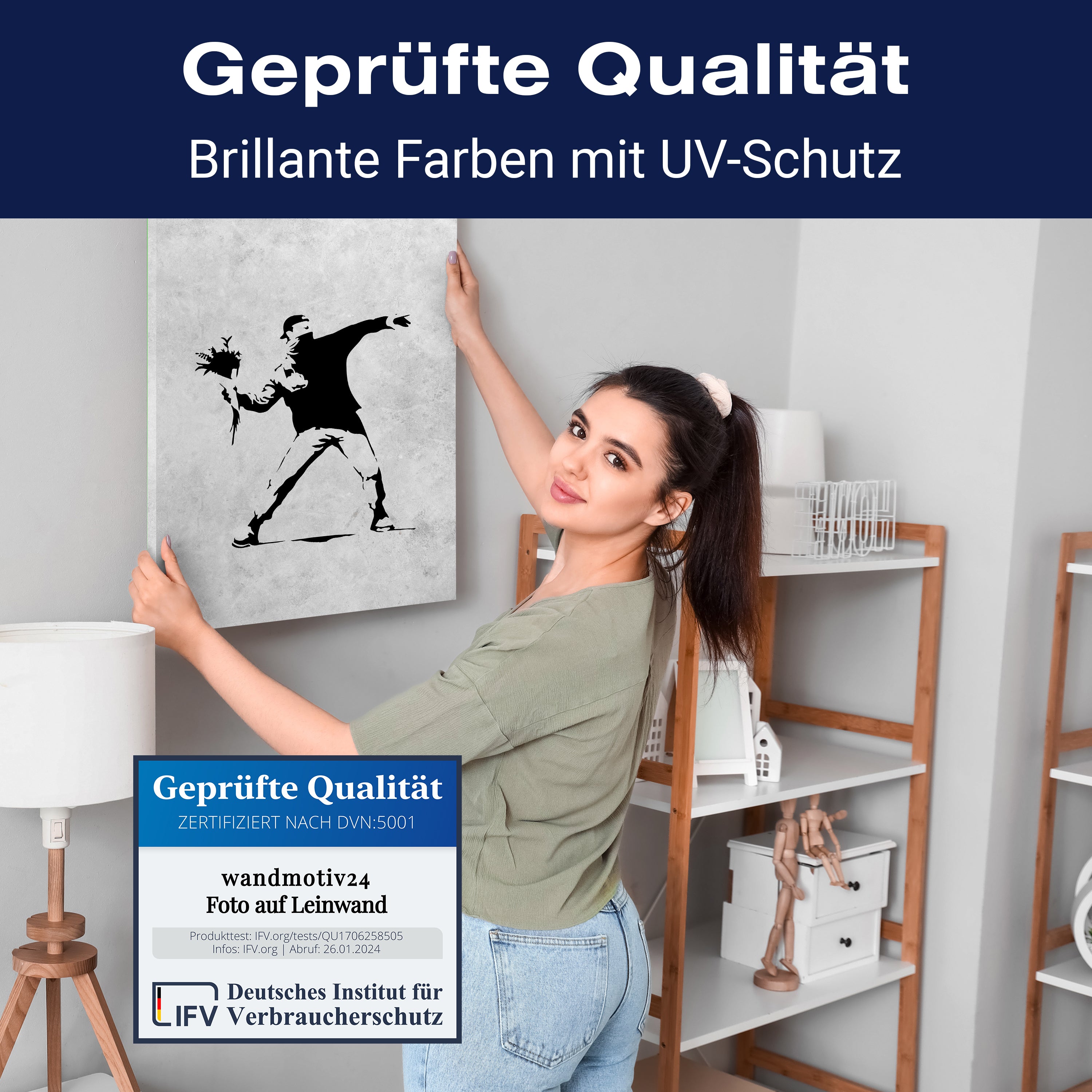 Leinwandbild Banksy Street Art M0834 kaufen - Bild 4 Leinwandbild Banksy Street Art M0834 kaufen - Bild 4