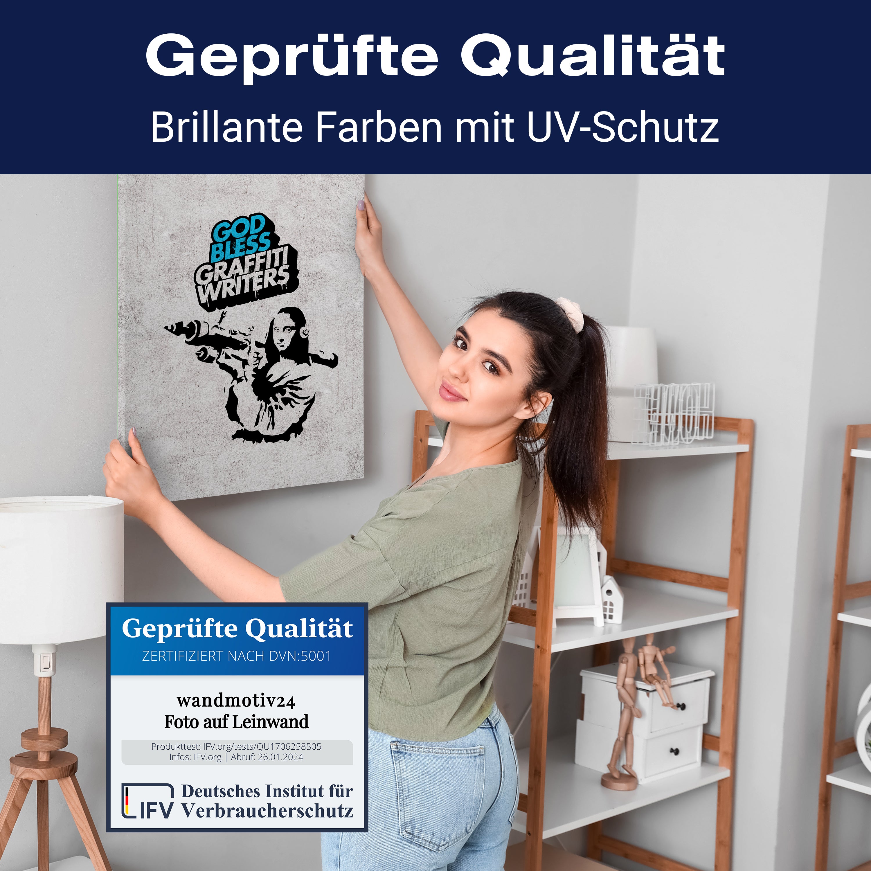 Leinwandbild Banksy Street Art M0840 kaufen - Bild 4 Leinwandbild Banksy Street Art M0840 kaufen - Bild 4