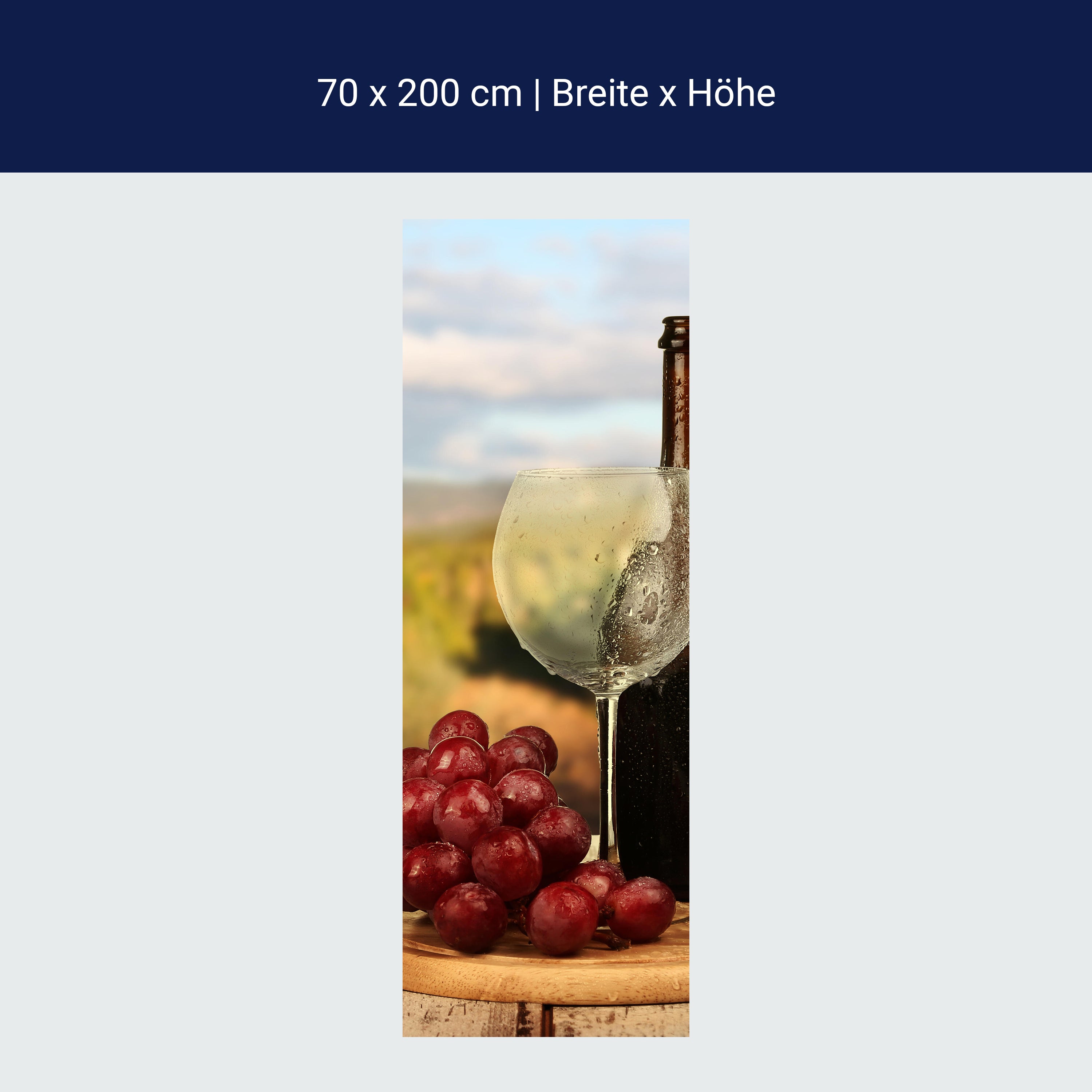 Türtapete Ein Glas Wein M0840 Türtapete Ein Glas Wein M0840