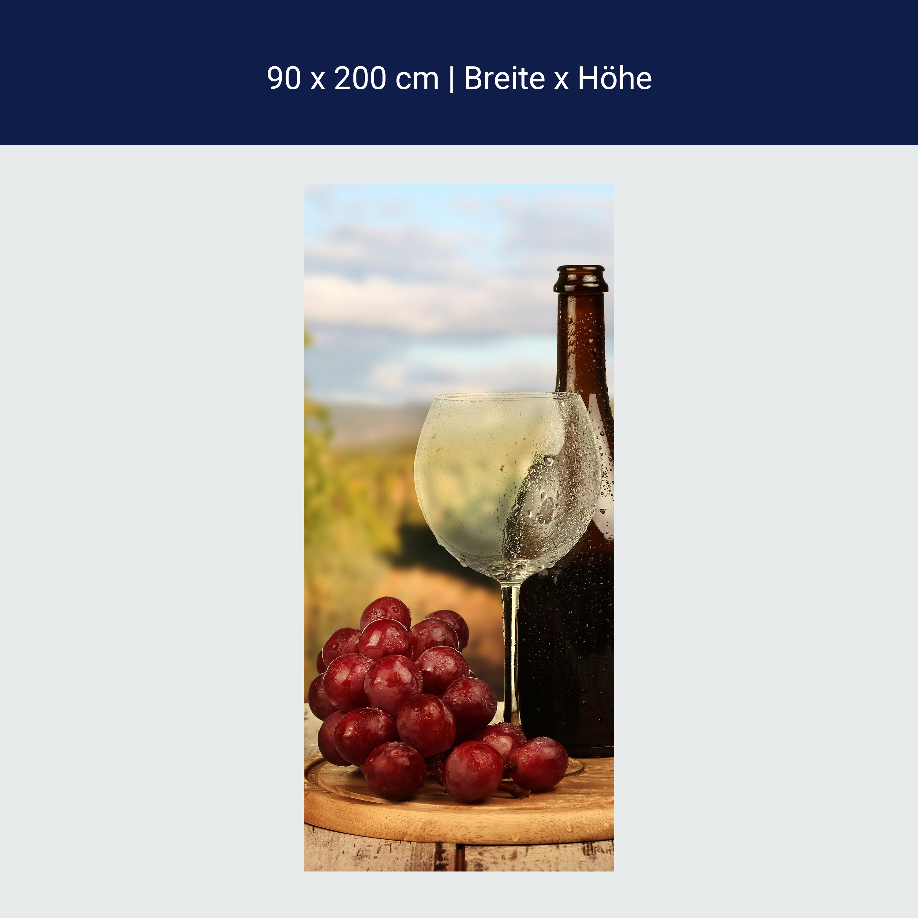 Türtapete Ein Glas Wein M0840 Türtapete Ein Glas Wein M0840