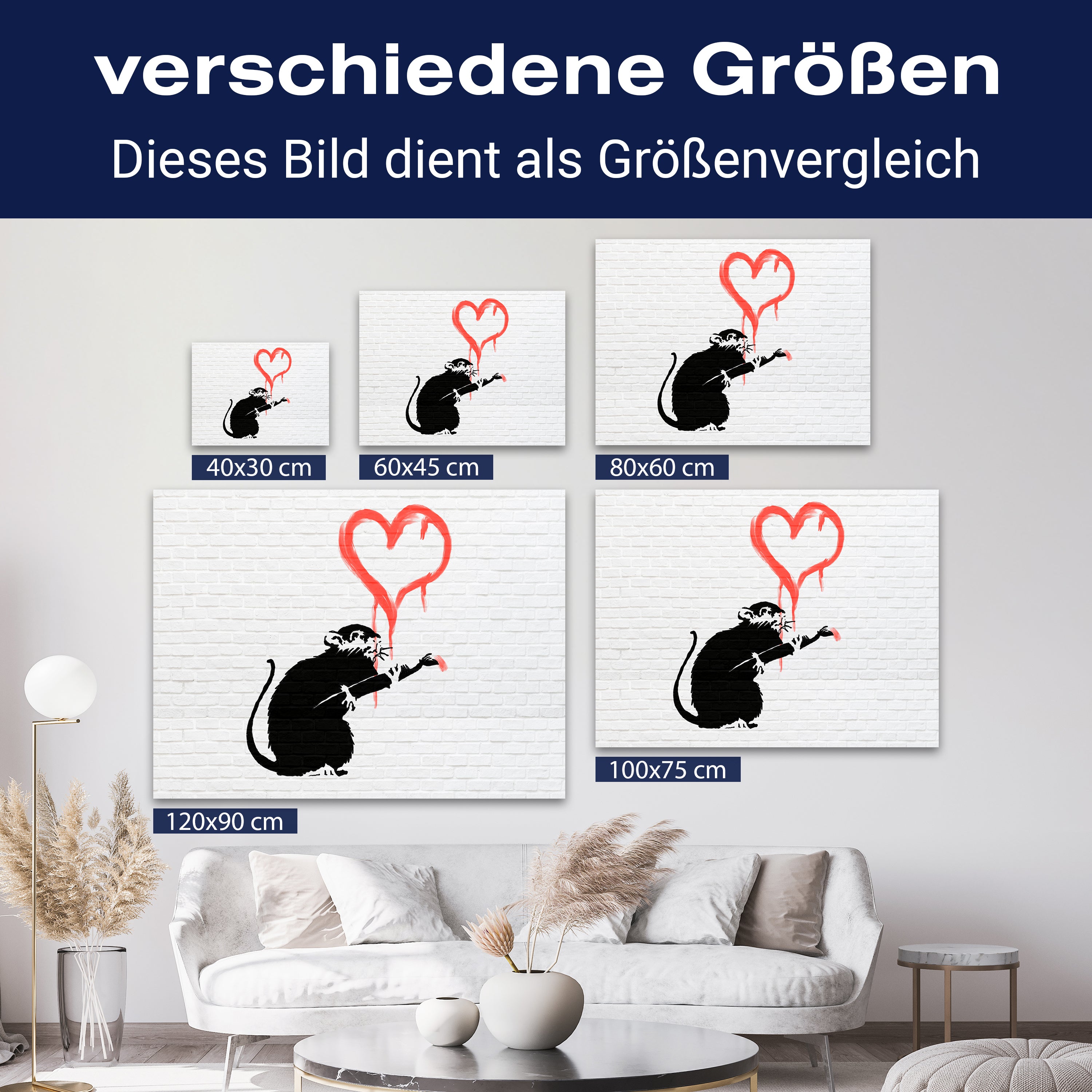 Leinwandbild Banksy Street Art M0843 kaufen - Bild 8 Leinwandbild Banksy Street Art M0843 kaufen - Bild 8
