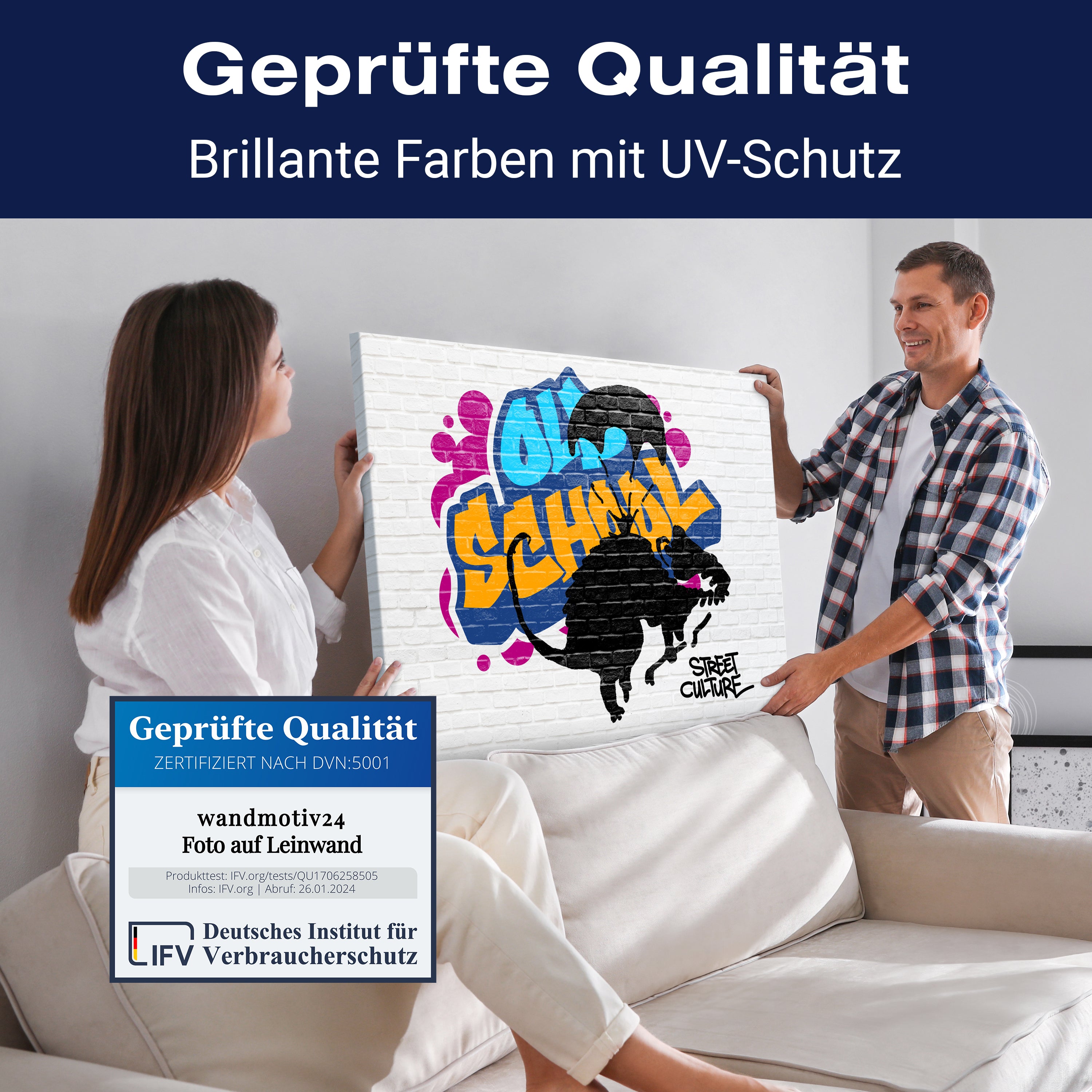 Leinwandbild Banksy Street Art M0844 kaufen - Bild 4 Leinwandbild Banksy Street Art M0844 kaufen - Bild 4