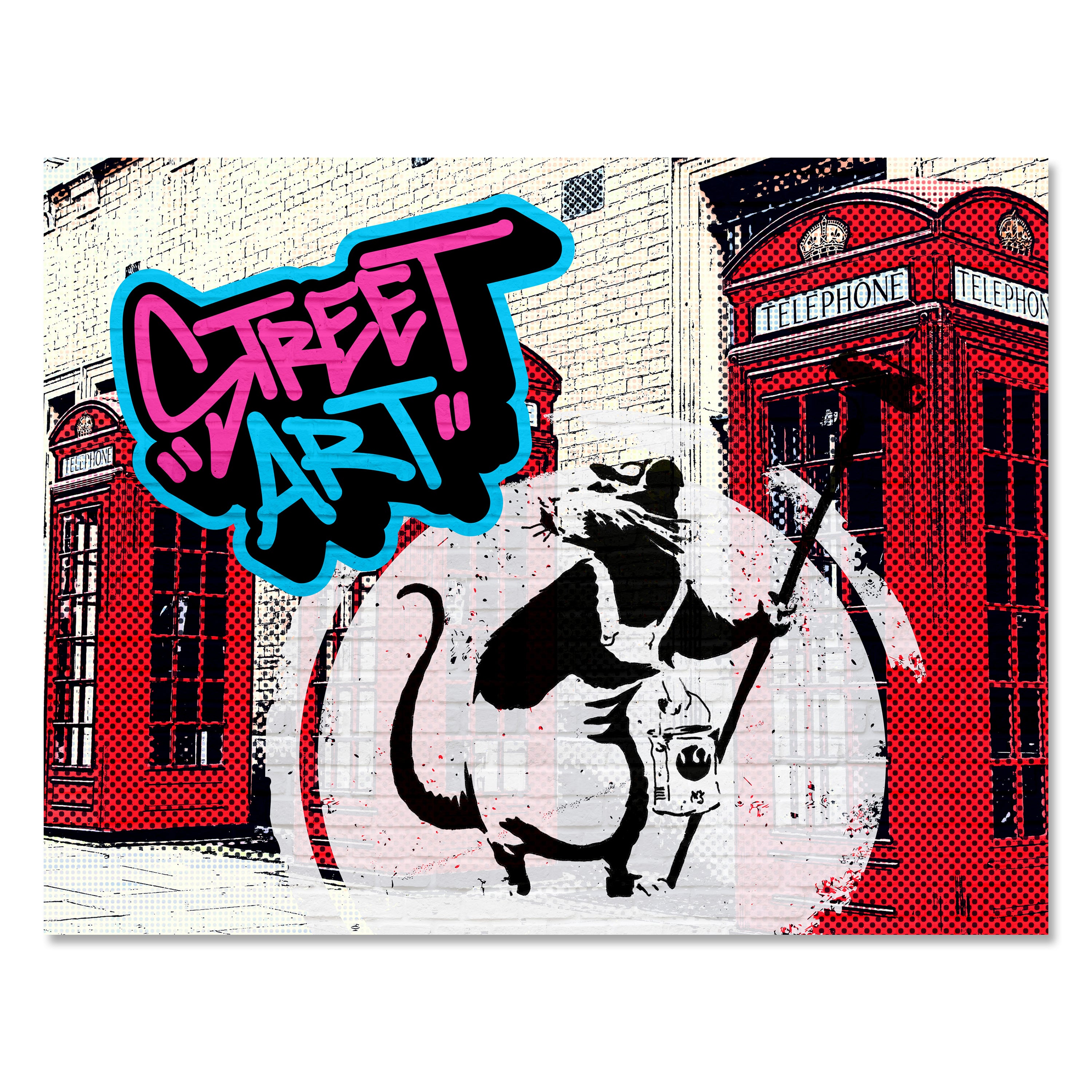 Leinwandbild Banksy Street Art M0846 kaufen - Bild 1 Leinwandbild Banksy Street Art M0846 kaufen - Bild 1