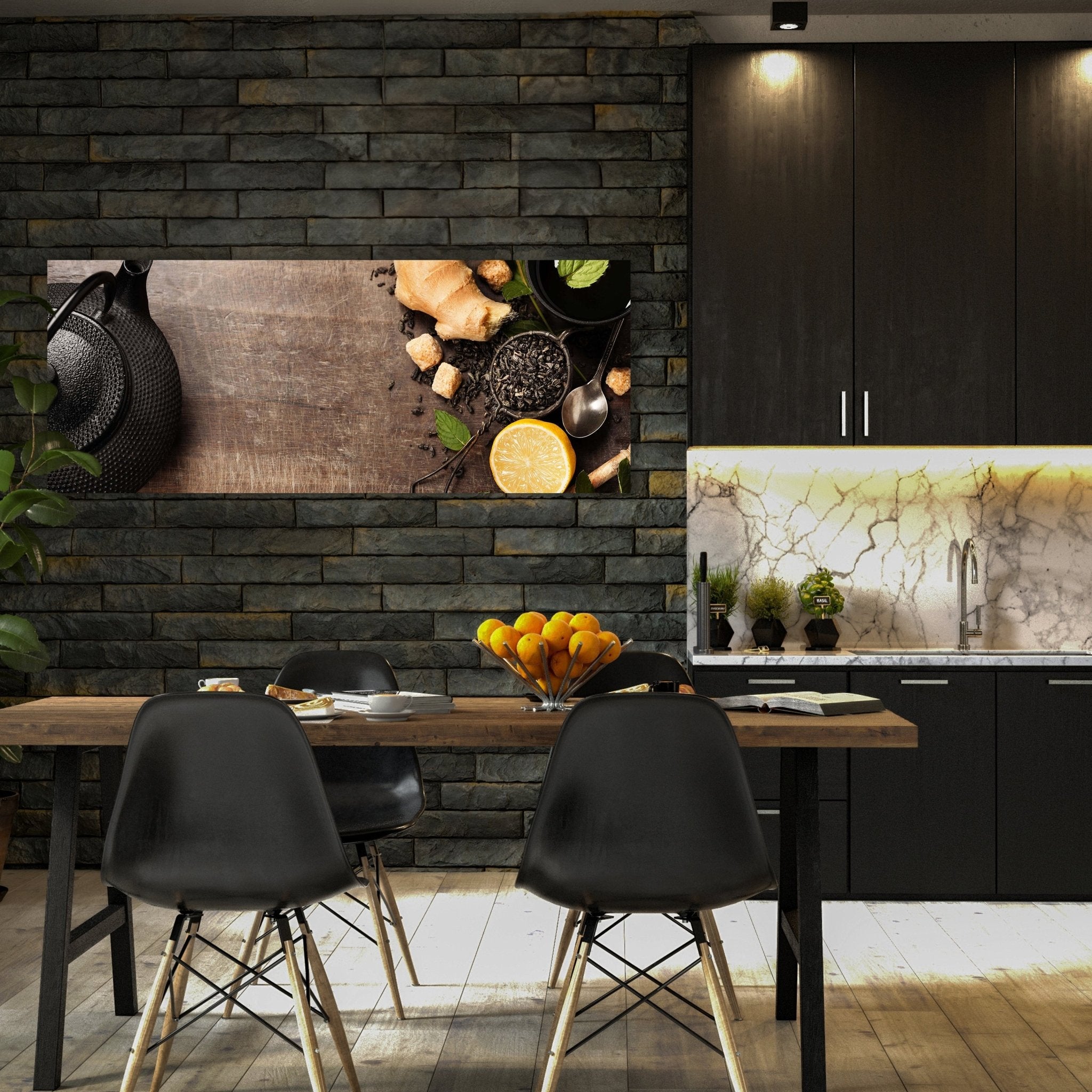 Leinwandbild Rustikale Teekanne mit Kräutern M0847 kaufen - Bild 3 Leinwandbild Rustikale Teekanne mit Kräutern M0847 kaufen - Bild 3