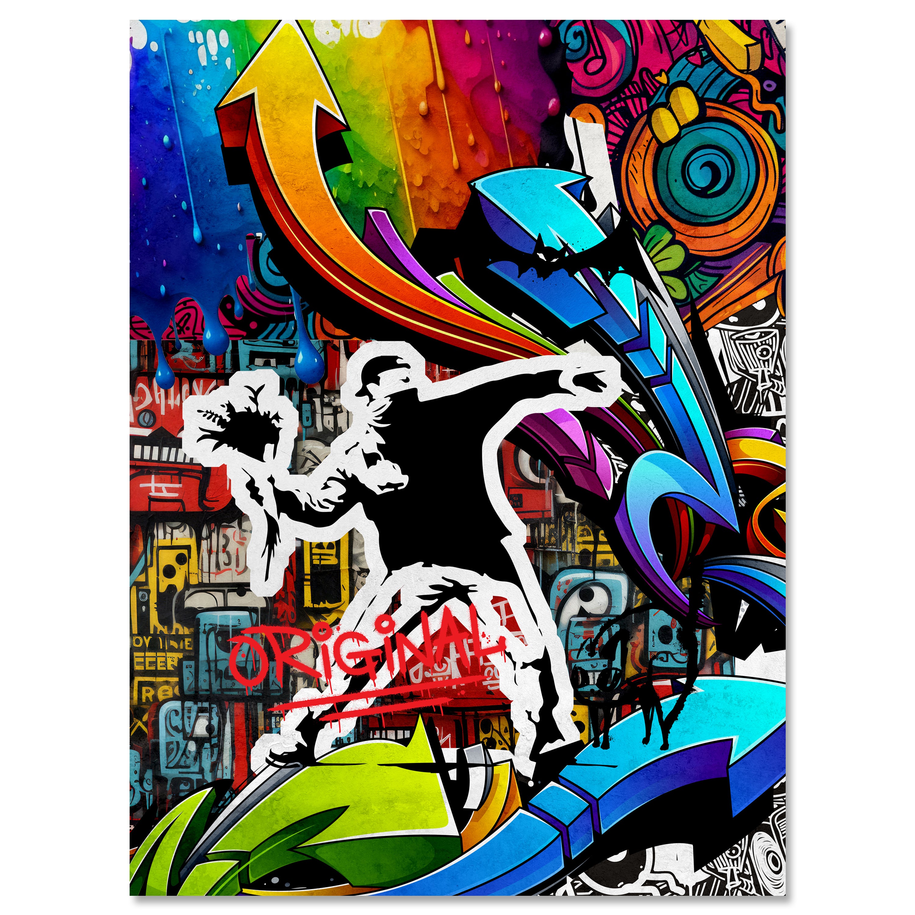 Leinwandbild Banksy Street Art M0847 kaufen - Bild 1 Leinwandbild Banksy Street Art M0847 kaufen - Bild 1