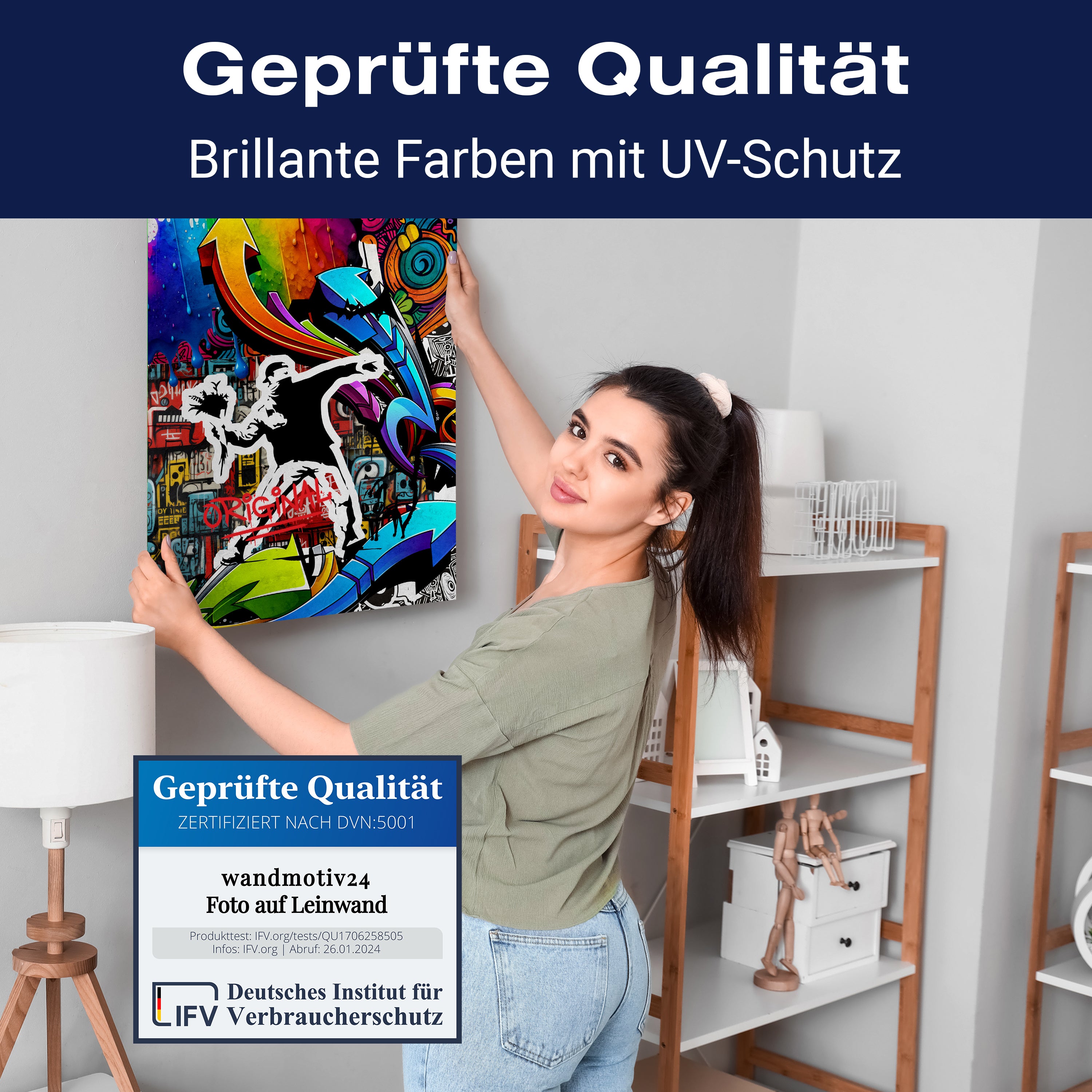 Leinwandbild Banksy Street Art M0847 kaufen - Bild 4 Leinwandbild Banksy Street Art M0847 kaufen - Bild 4