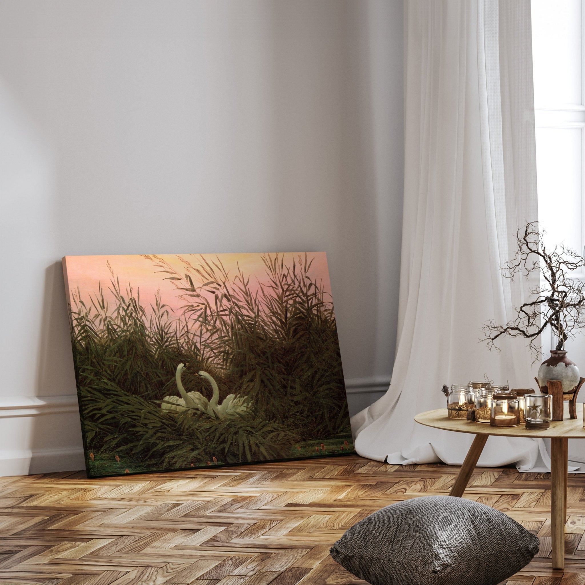 Leinwandbild Schwäne im Schilf Caspar David Friedrich M0856 kaufen - Bild 3 Leinwandbild Schwäne im Schilf Caspar David Friedrich M0856 kaufen - Bild 3