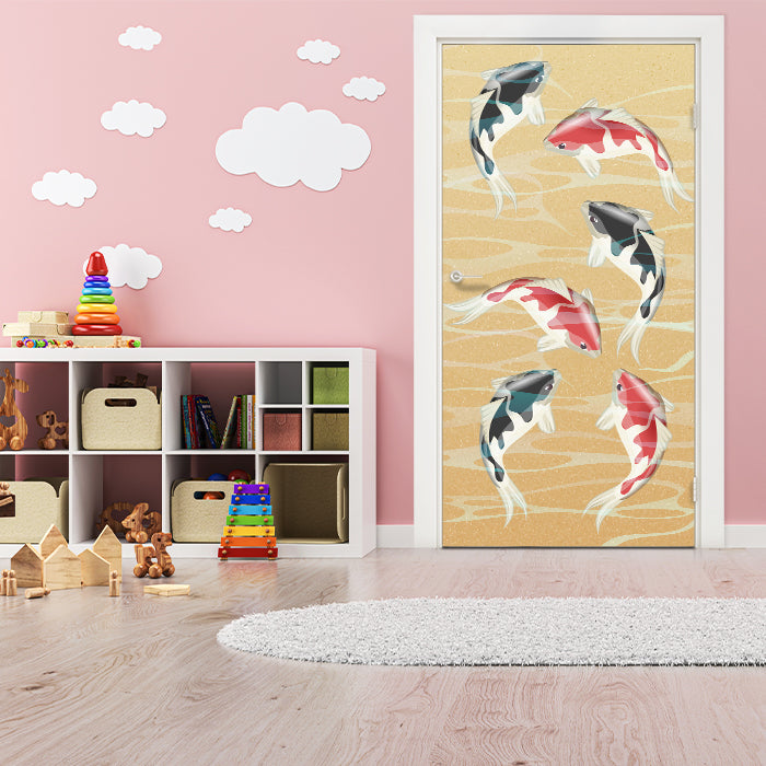 Türtapete japanische koi fische M0860 - Bild 1 Türtapete japanische koi fische M0860 - Bild 1