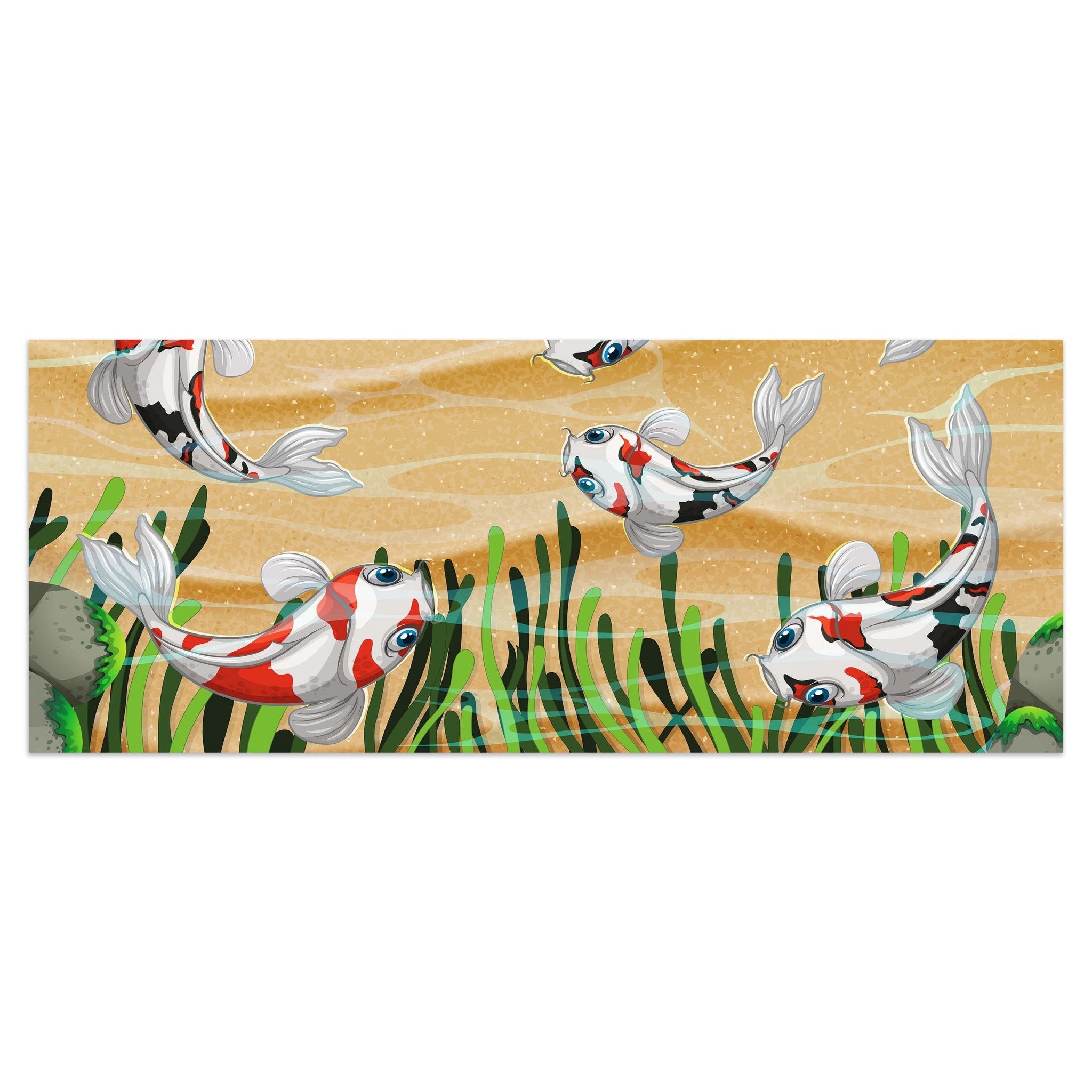 Leinwandbild Koi Fische in einem Teich M0861 kaufen - Bild 1 Leinwandbild Koi Fische in einem Teich M0861 kaufen - Bild 1