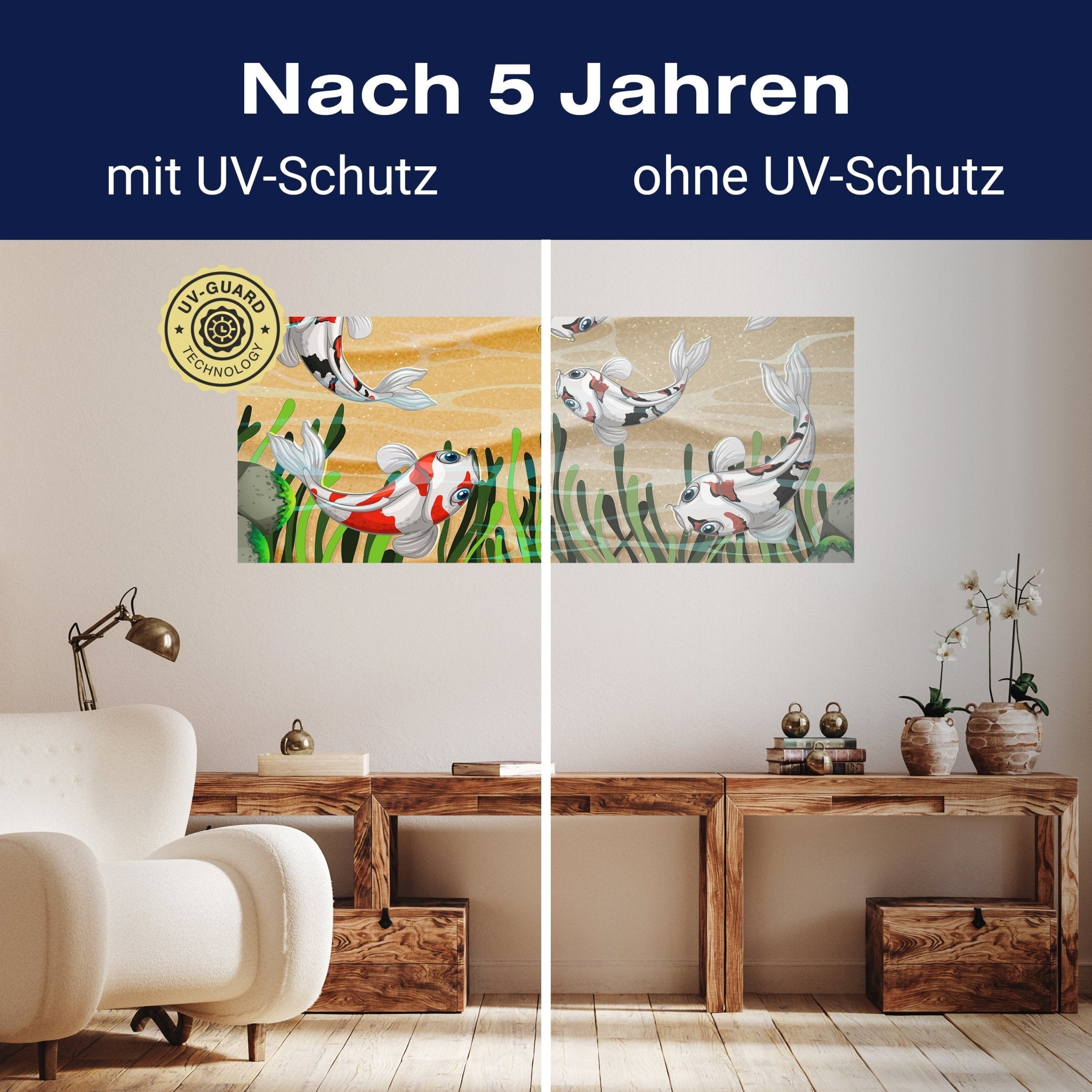 Leinwandbild Koi Fische in einem Teich M0861 kaufen - Bild 9 Leinwandbild Koi Fische in einem Teich M0861 kaufen - Bild 9