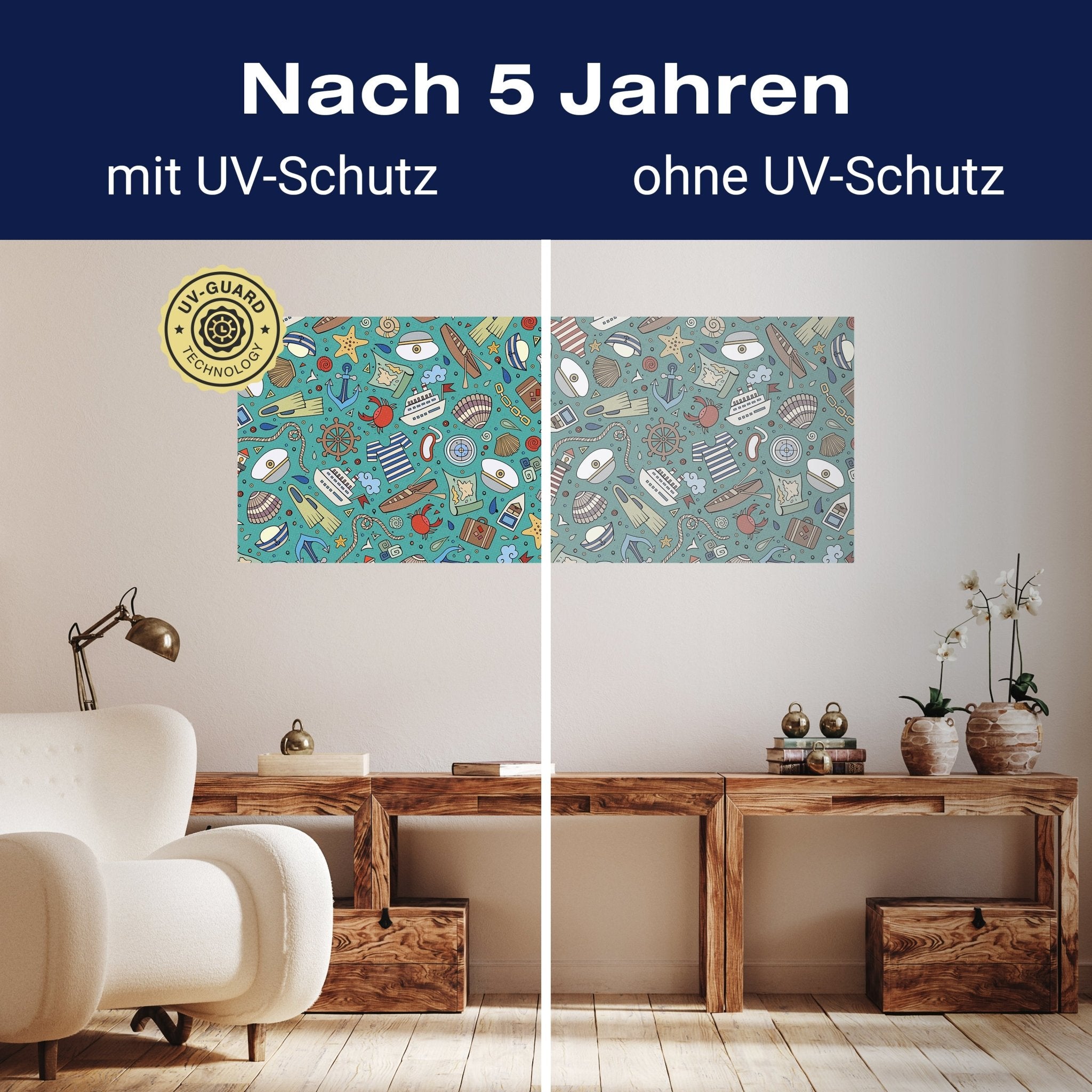 Leinwandbild nettes marine Muster M0863 kaufen - Bild 9 Leinwandbild nettes marine Muster M0863 kaufen - Bild 9