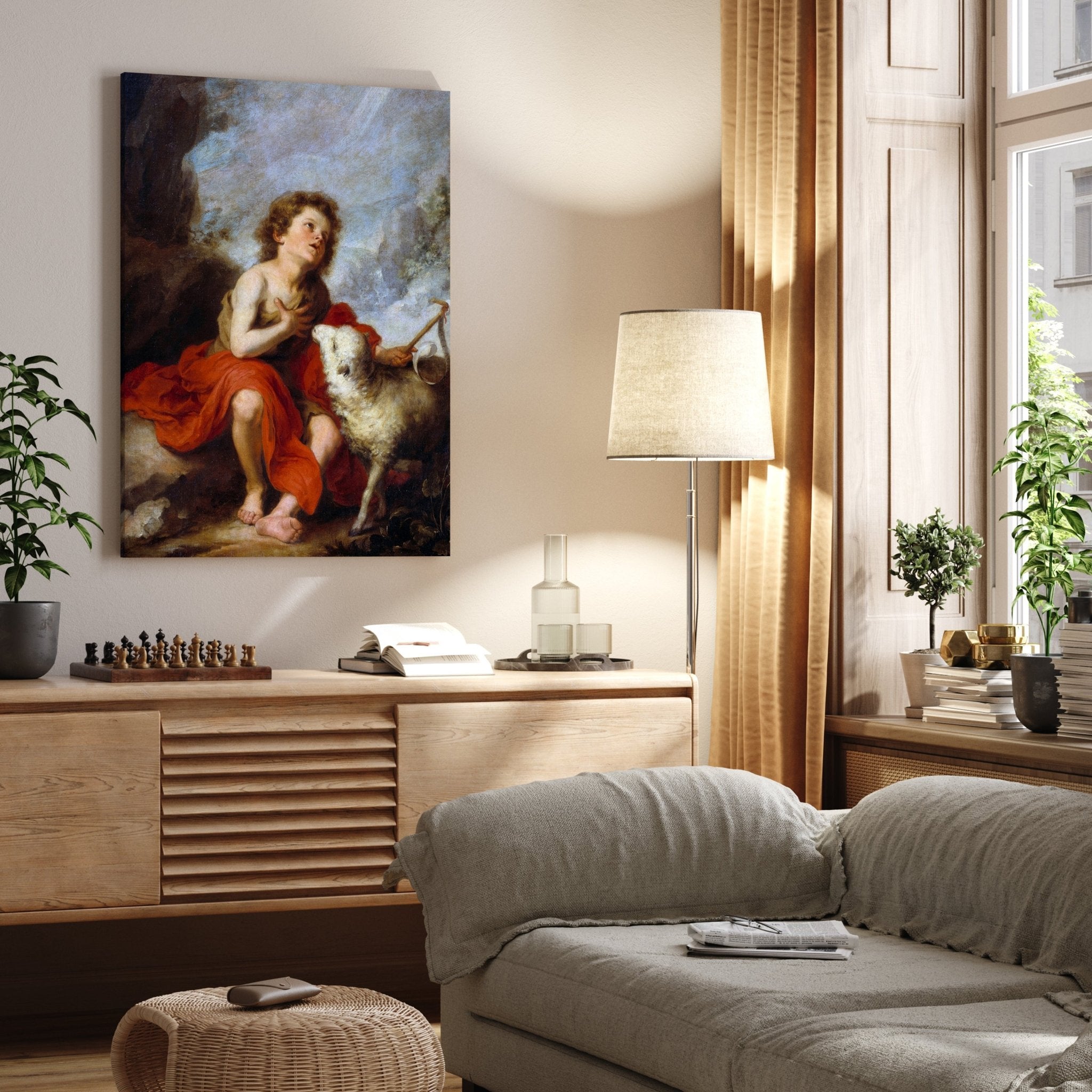 Leinwandbild Darstellung des Heiligen Johannes des Täufers als Kind, Bartolome esteban Murillo M0865 kaufen - Bild 4 Leinwandbild Darstellung des Heiligen Johannes des Täufers als Kind, Bartolome esteban Murillo M0865 kaufen - Bild 4