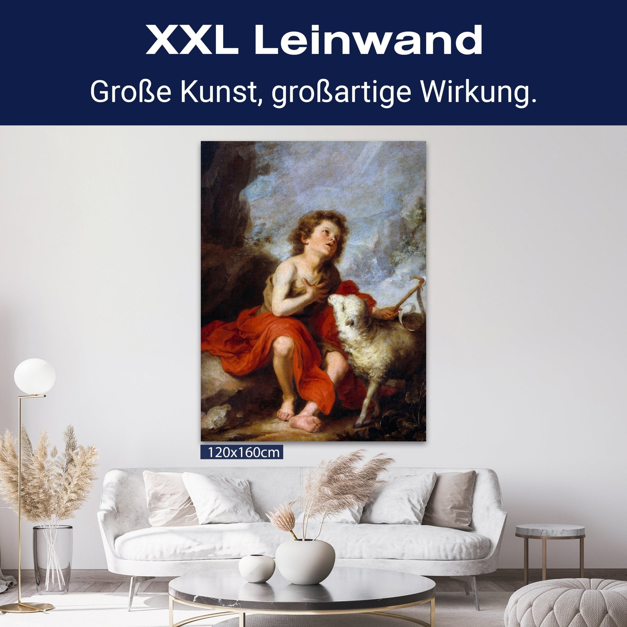 Leinwandbild Darstellung des Heiligen Johannes des Täufers als Kind, Bartolome esteban Murillo M0865 kaufen - Bild 9 Leinwandbild Darstellung des Heiligen Johannes des Täufers als Kind, Bartolome esteban Murillo M0865 kaufen - Bild 9